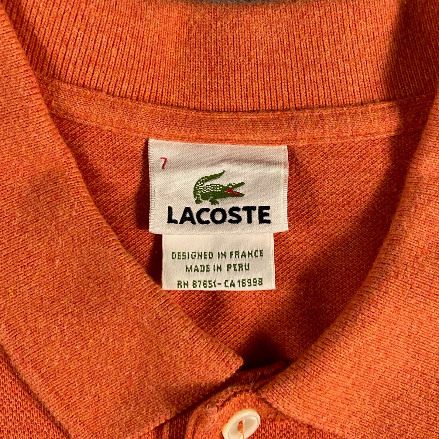 Lacoste classic polo long sleeve shirt - size XL