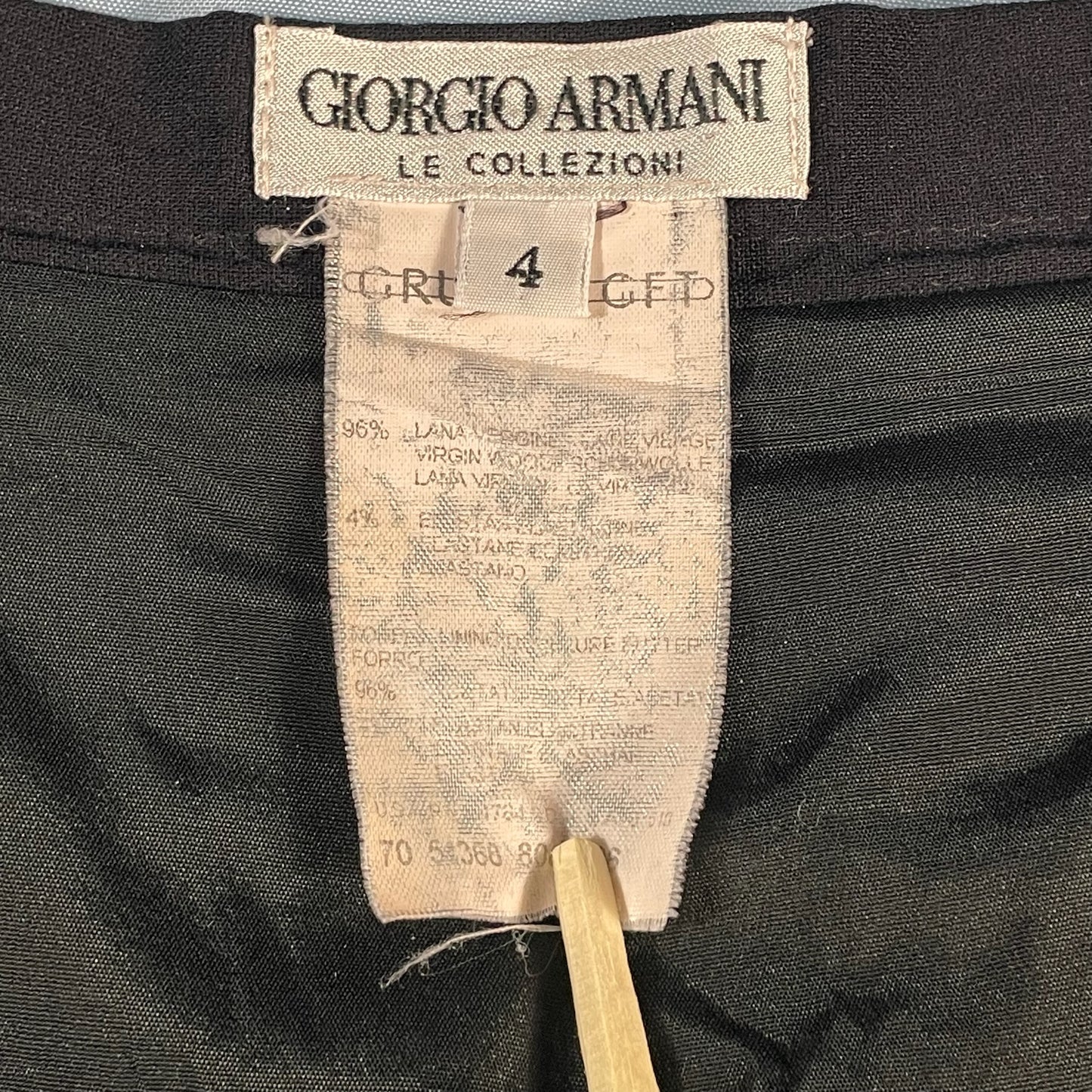 90s vintage Giorgio Armani wool skirt - size XS/S