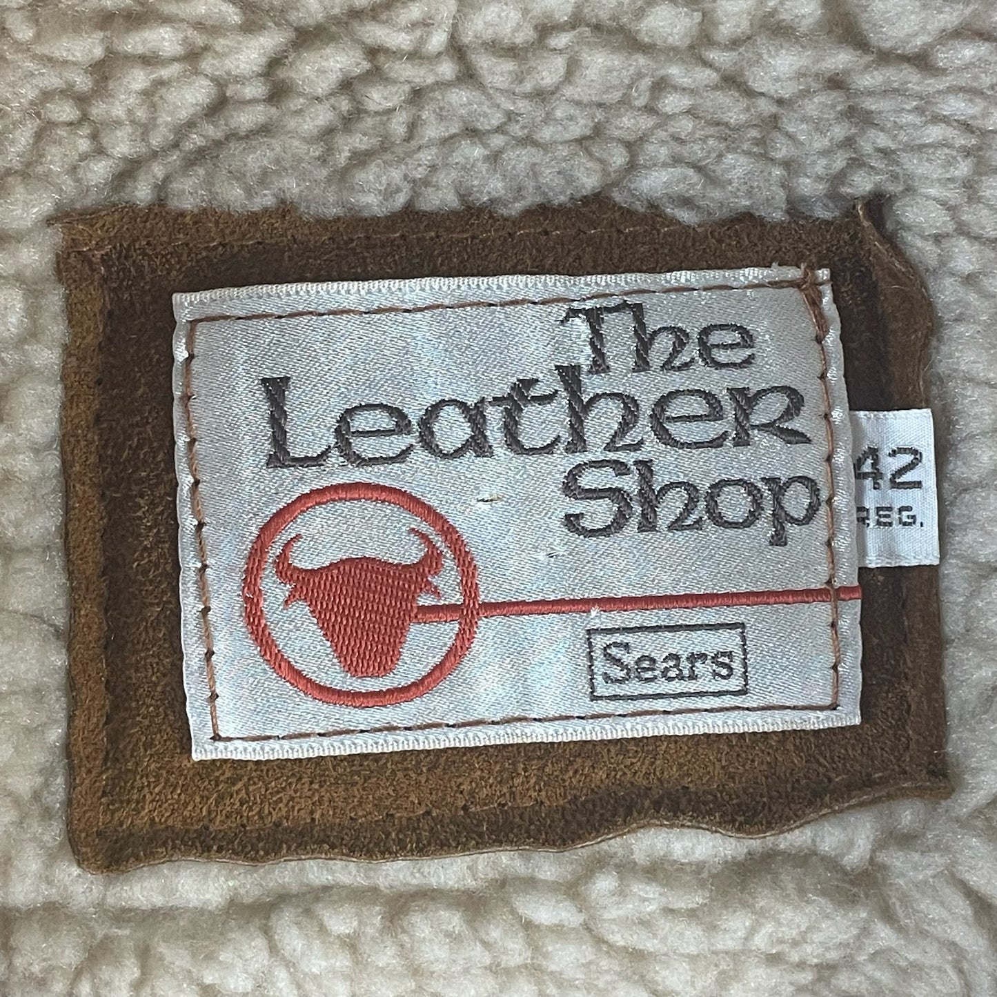 70s vintage sherpa trucker jacket - size 42