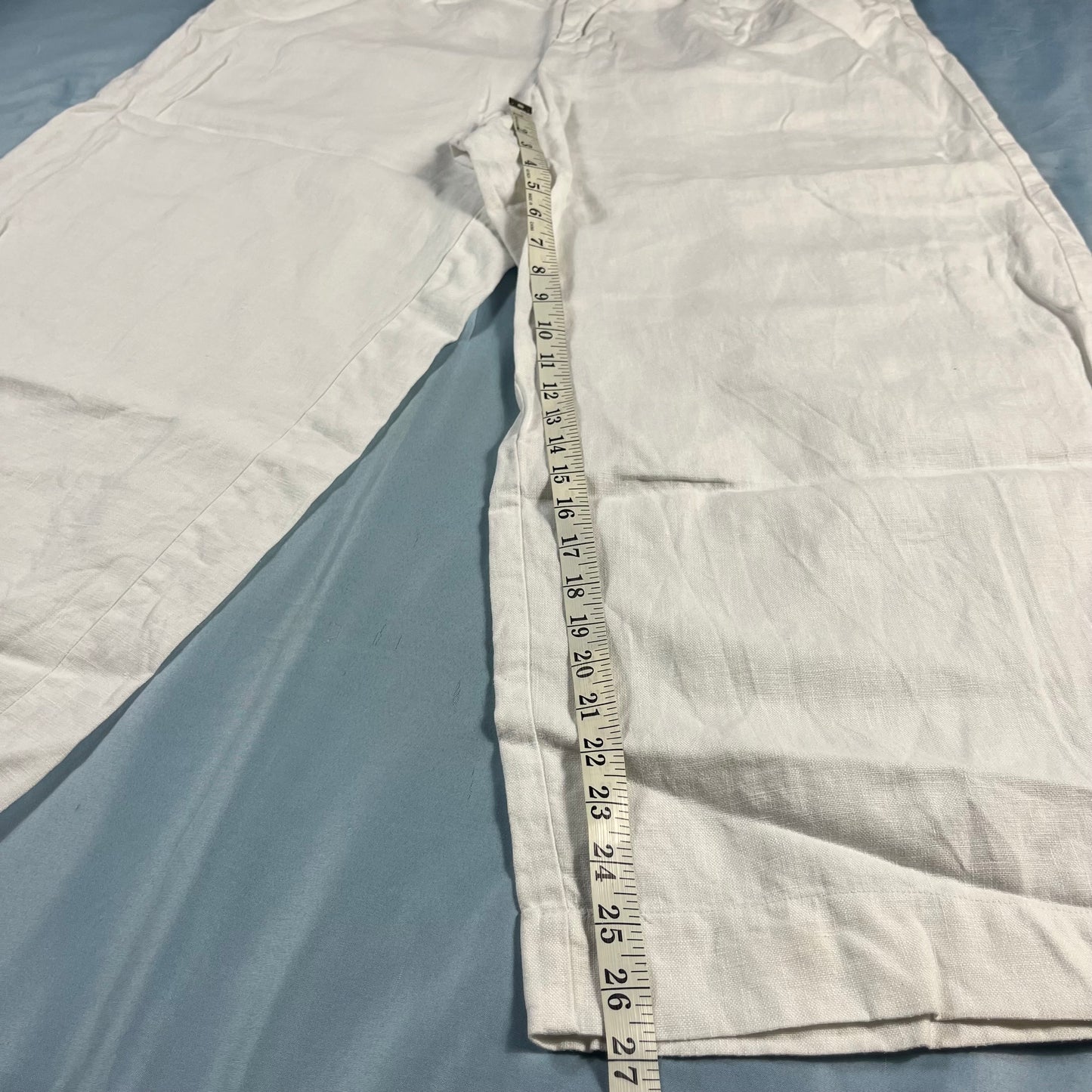 preloved Madewell pleated wide-leg linen pants - L/XL