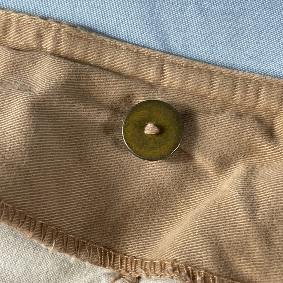 80s vintage LizWear khaki wrap skirt - size S/M