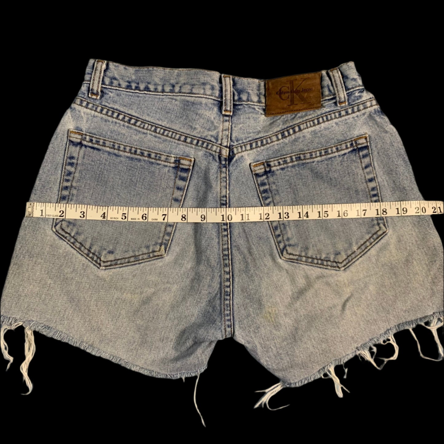 90s vintage Calvin Klein easy fit cutoff shorts - size S/M
