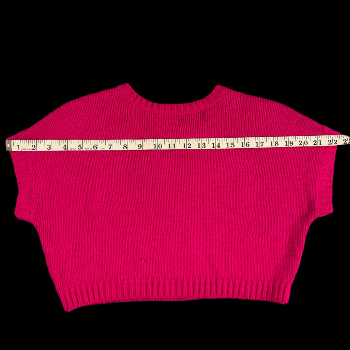 preloved cropped heart sweater - size XS/S