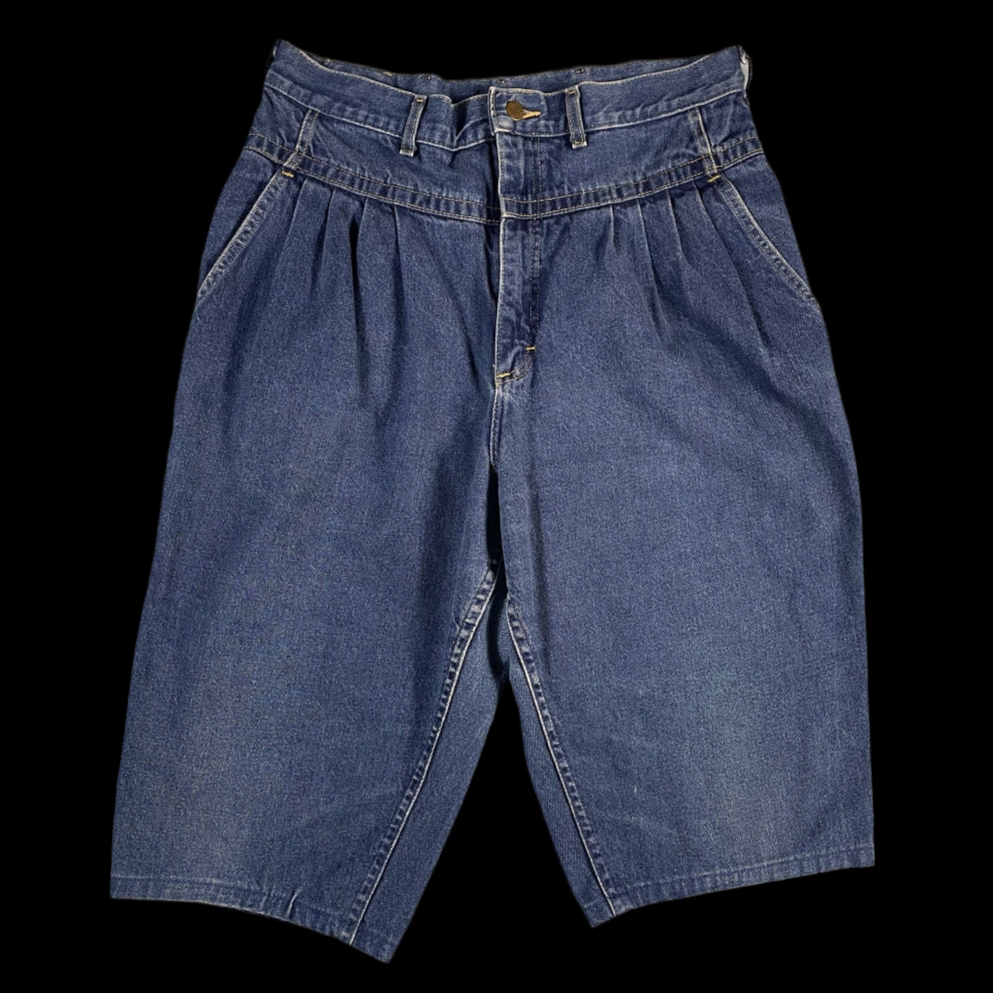 90s VTG Lee pleated high rise bermuda shorts - size M/L