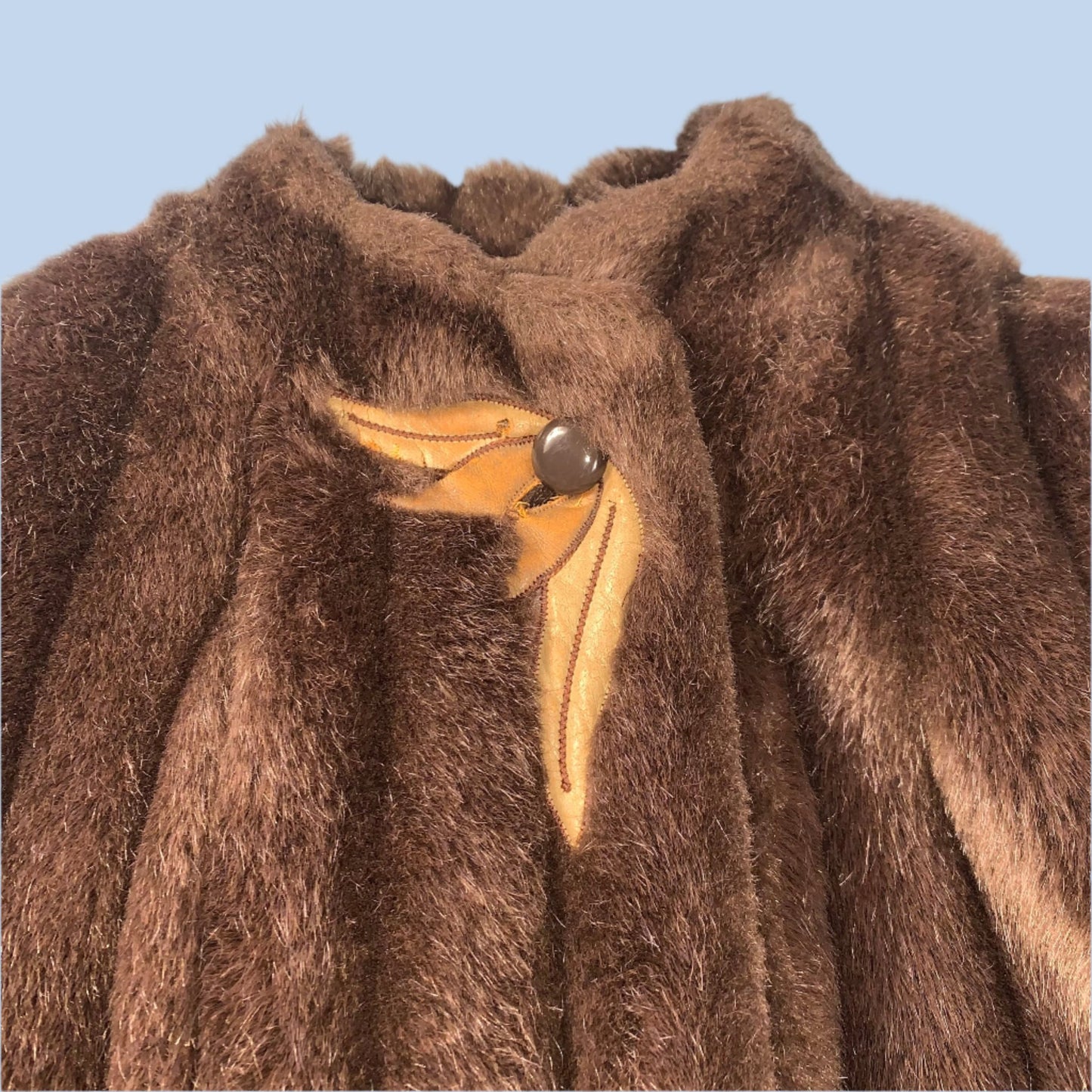 80s vintage faux fur coat - size M/L