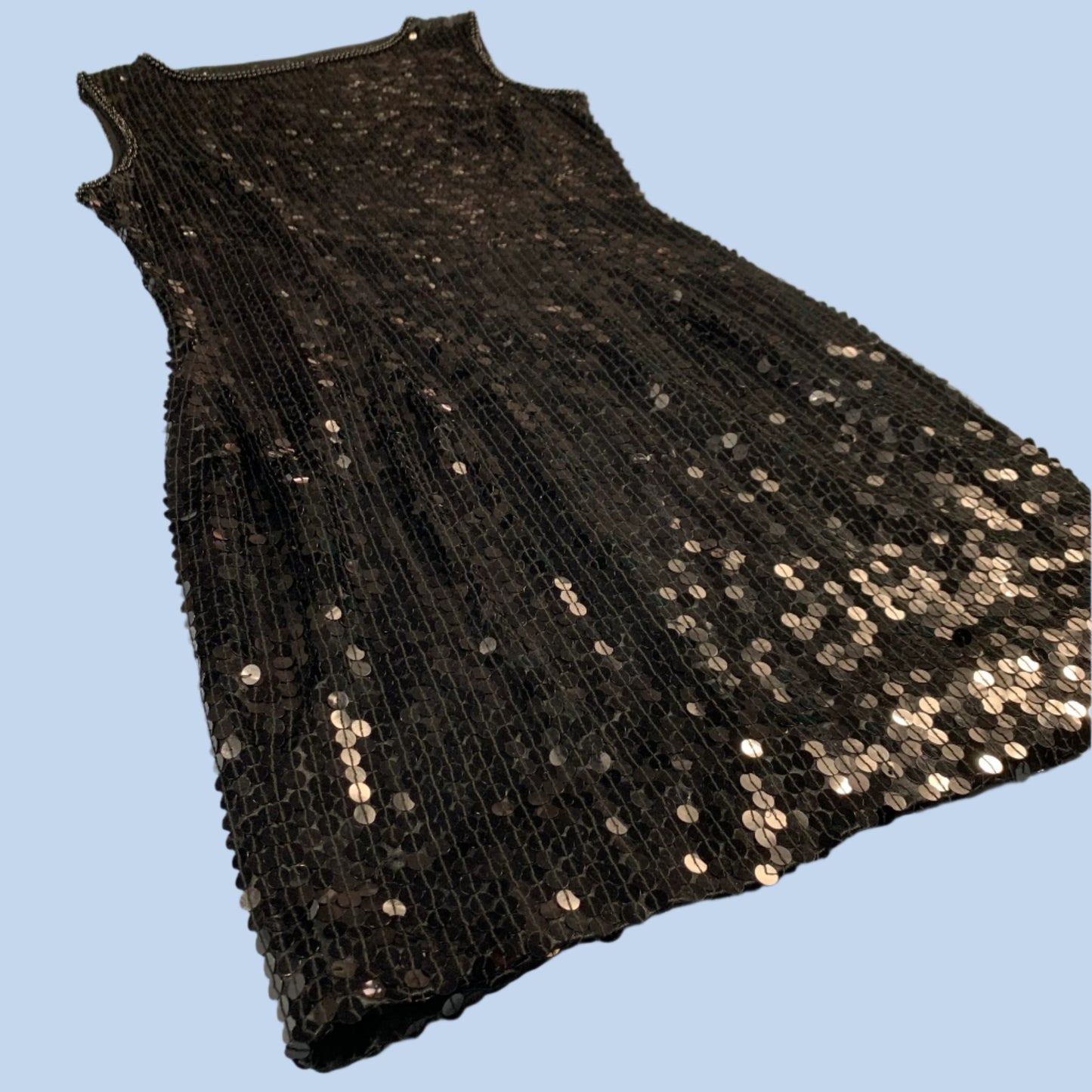 80s vintage sequin cocktail dress - size XS/S