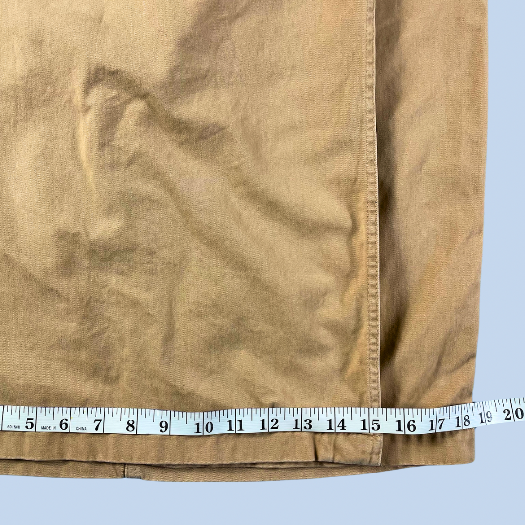 80s vintage LizWear khaki wrap skirt - size S/M