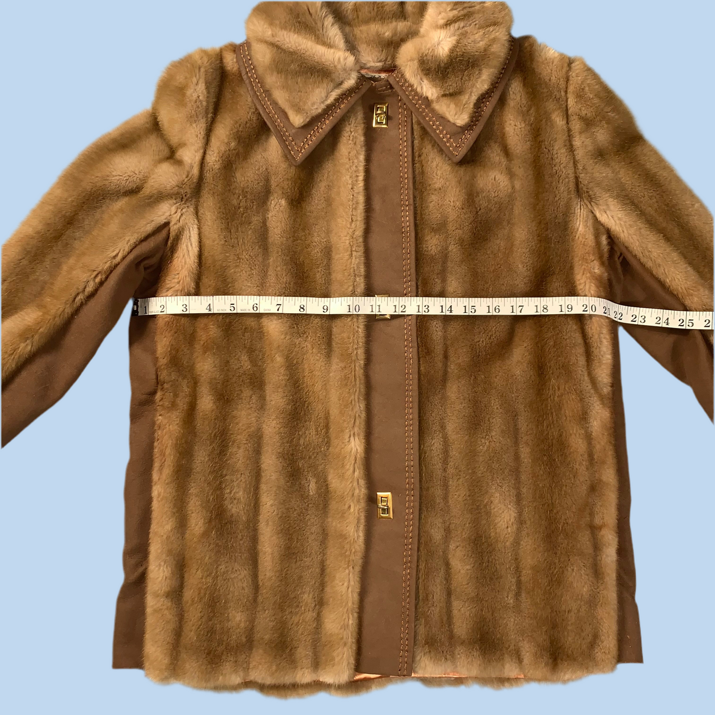 70s vintage fur coat - size S/M