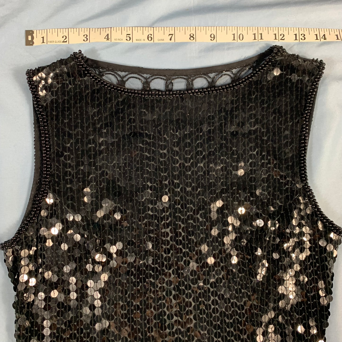 80s vintage sequin cocktail dress - size XS/S