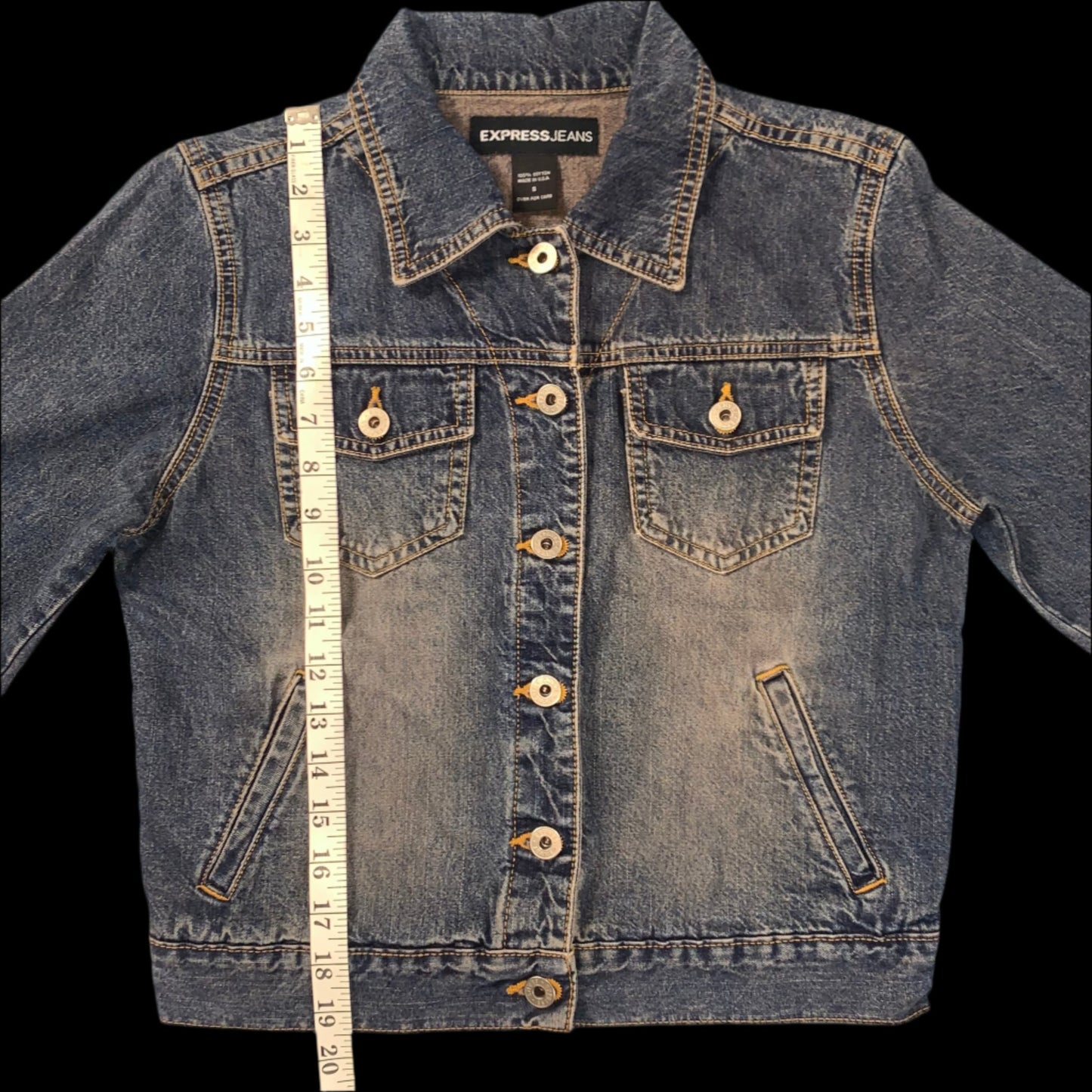 y2k vintage Express Jeans cropped jacket - size XS/S