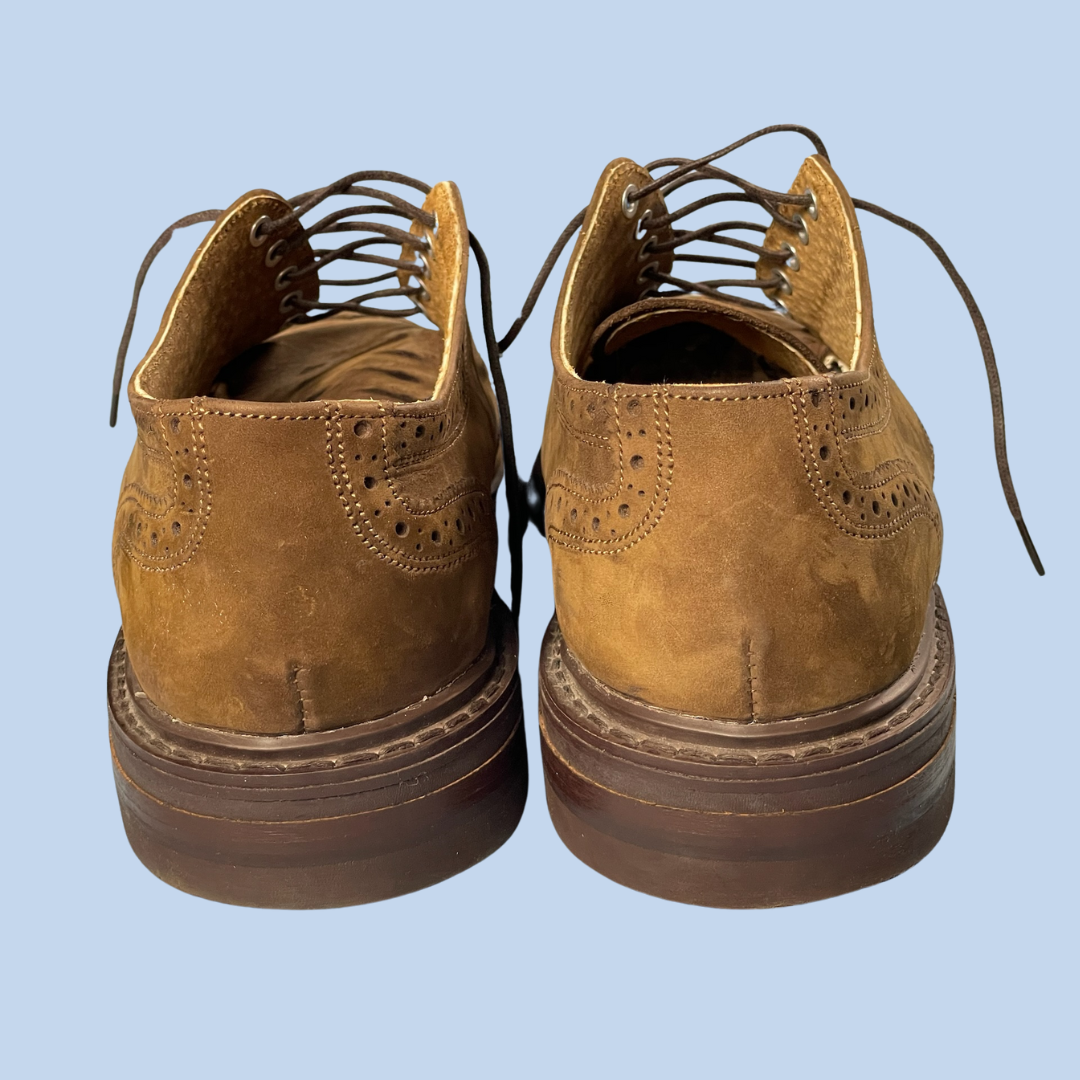 90s vintage Gap brogue wingtip shoes - size 7M