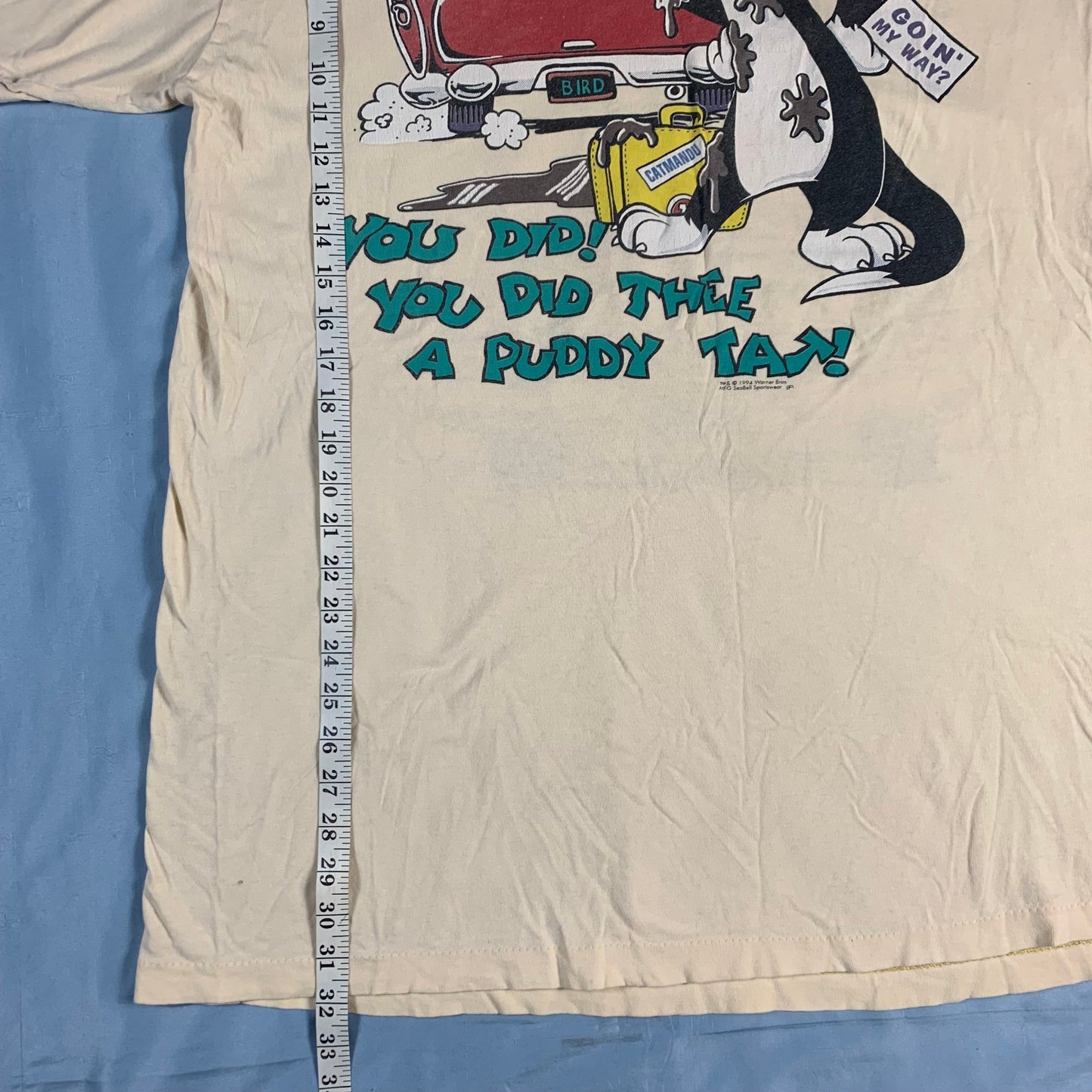 90s VTG Looney Tunes Tweety + Sylvester tshirt - size XL/XXL