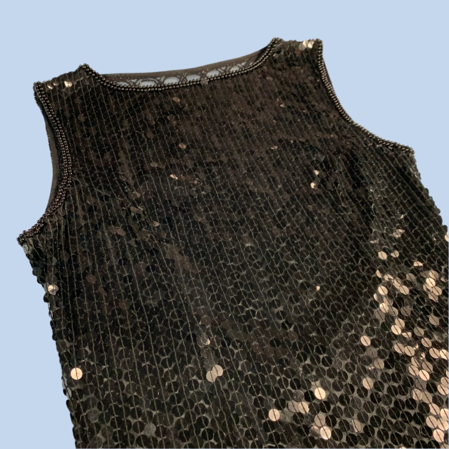 80s vintage sequin cocktail dress - size XS/S