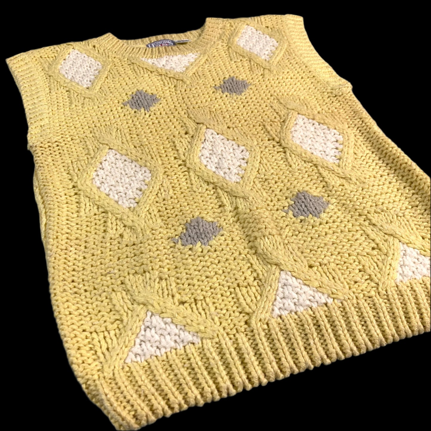 90s vintage sweater vest - size M
