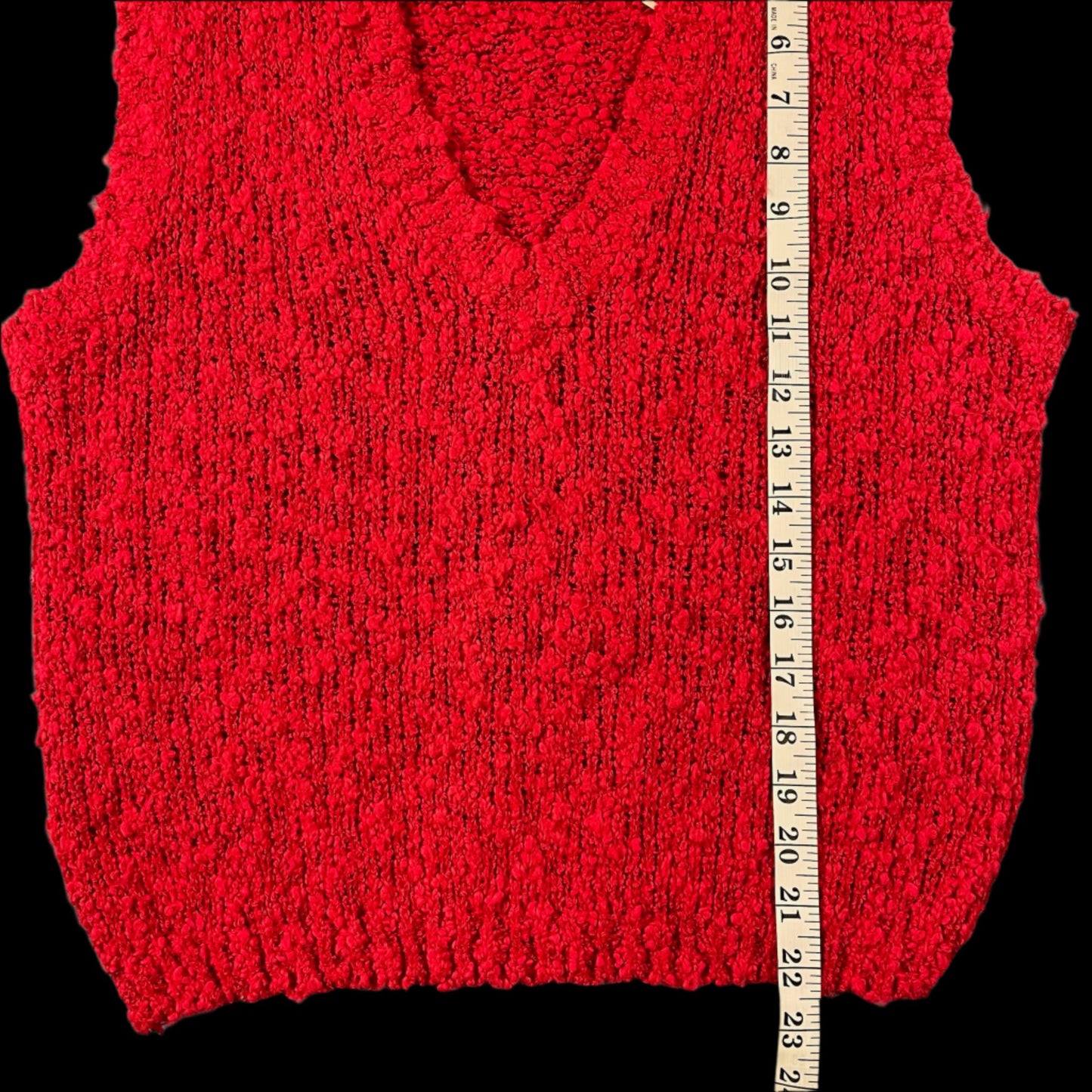 60s VTG Tally Ho knit sweater vest - size S/M