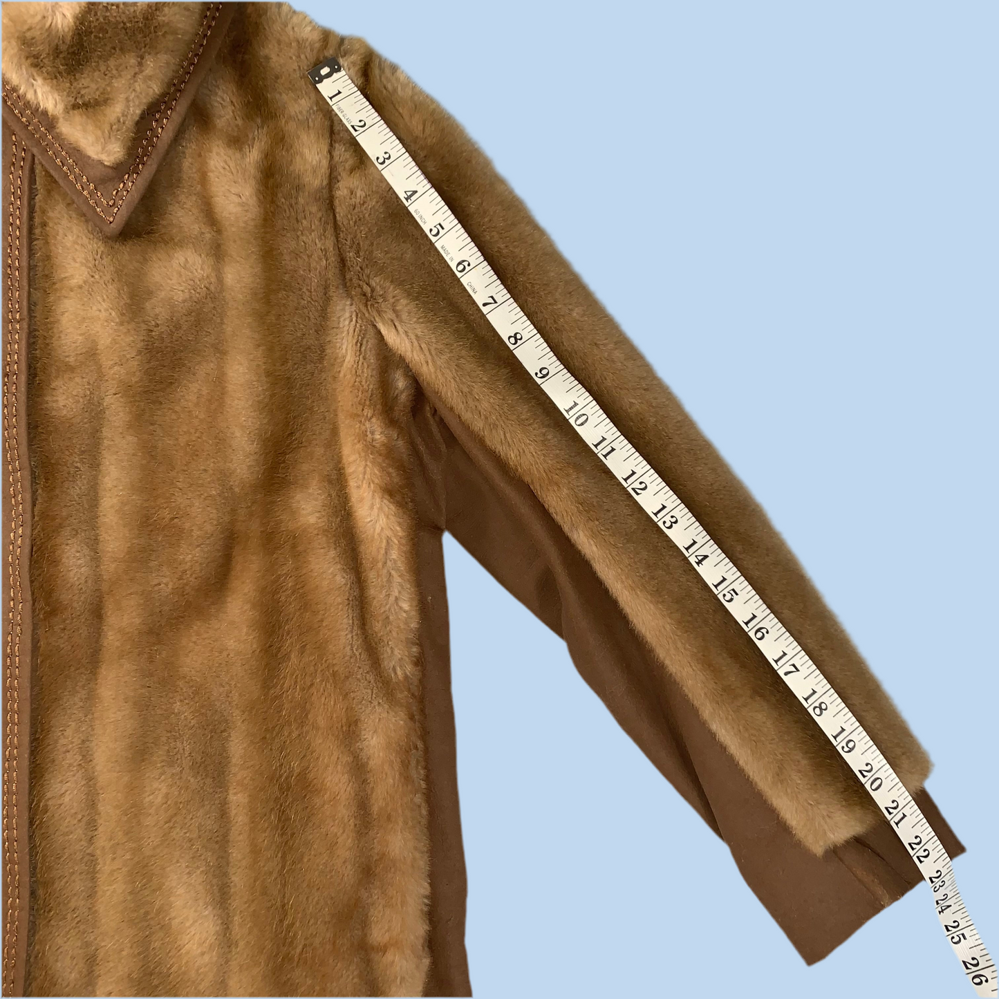 70s vintage fur coat - size S/M