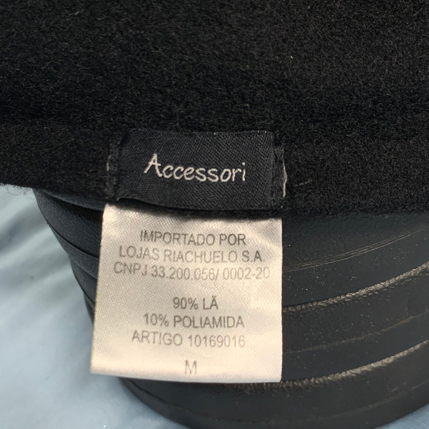 preloved black beret - size M