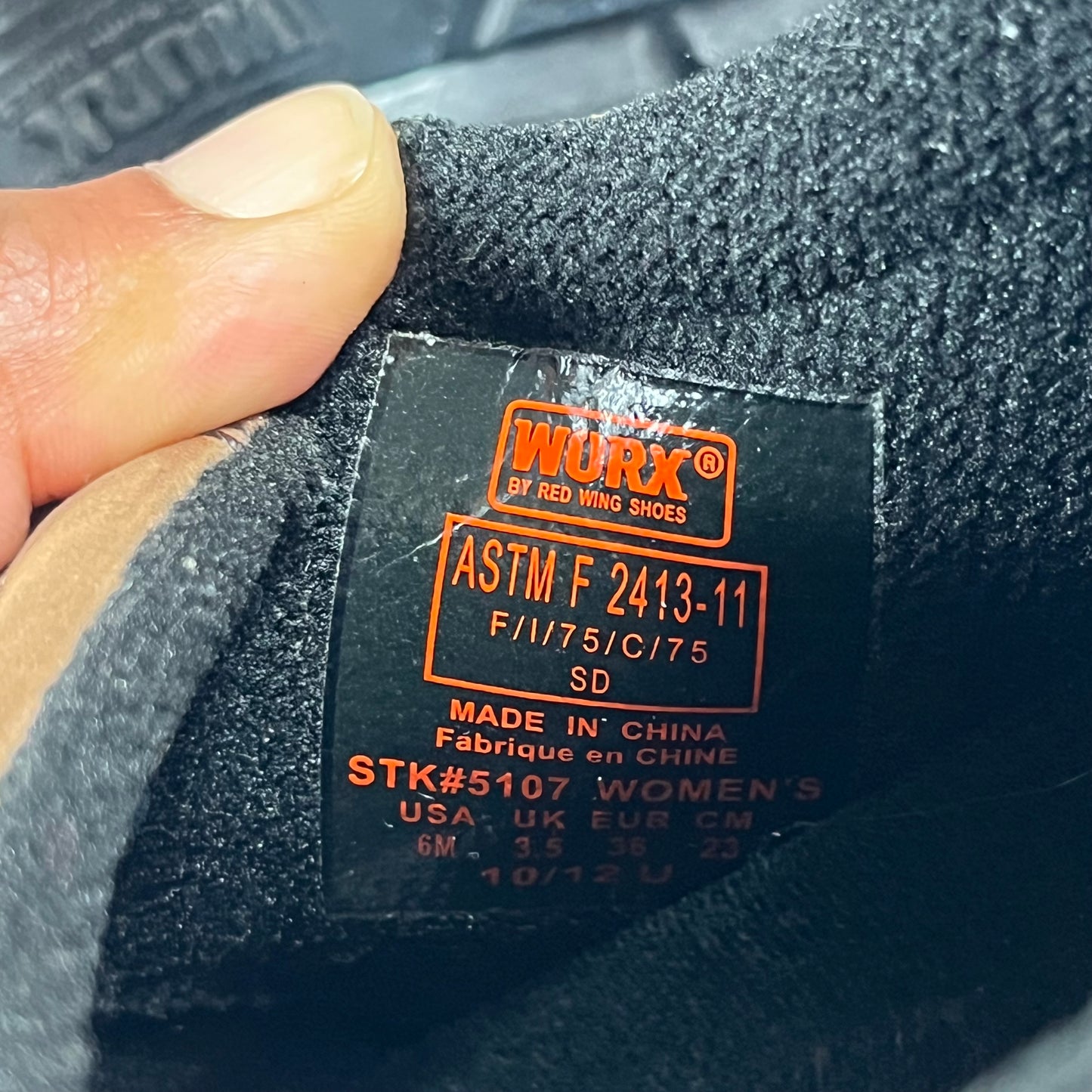 preloved Worx by Red Wing 5107 brown suede steel toe shoes - 6W