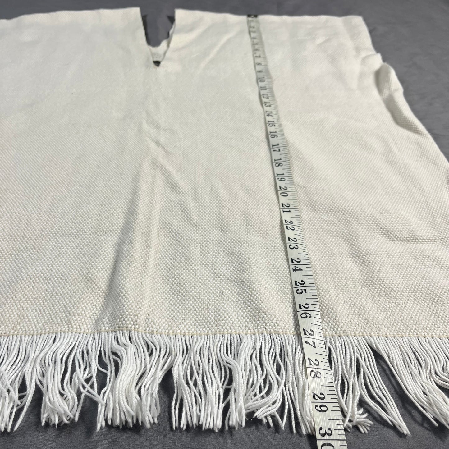archival Lauren Manoogian knit fringe vest shawl - 0/S