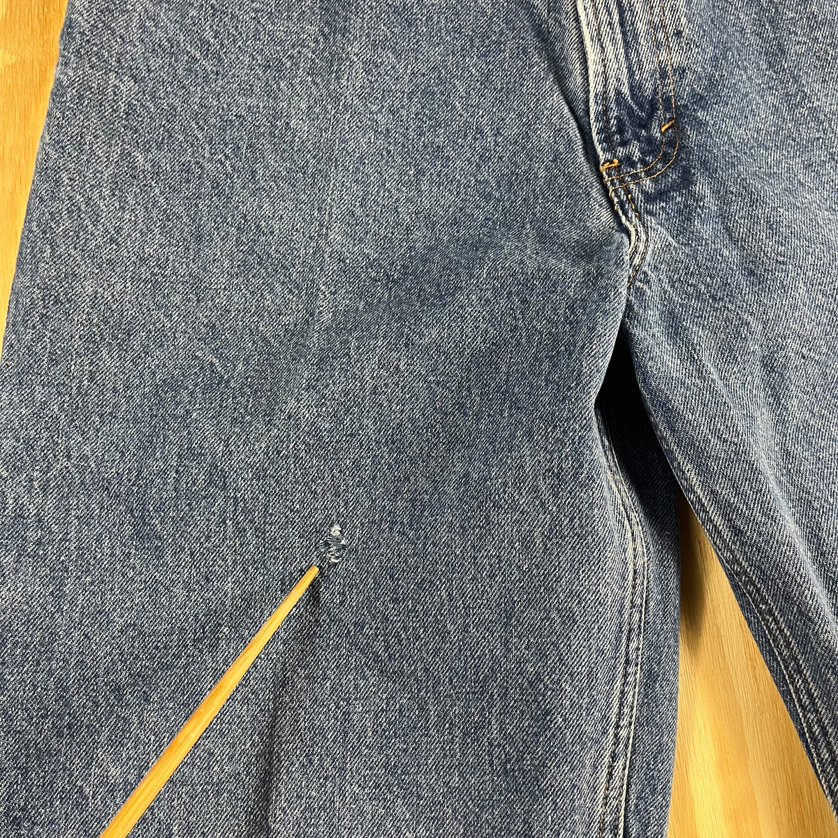 90s VTG GAP Blue Jeans No 8 RLX relaxed straight denim - 32x35