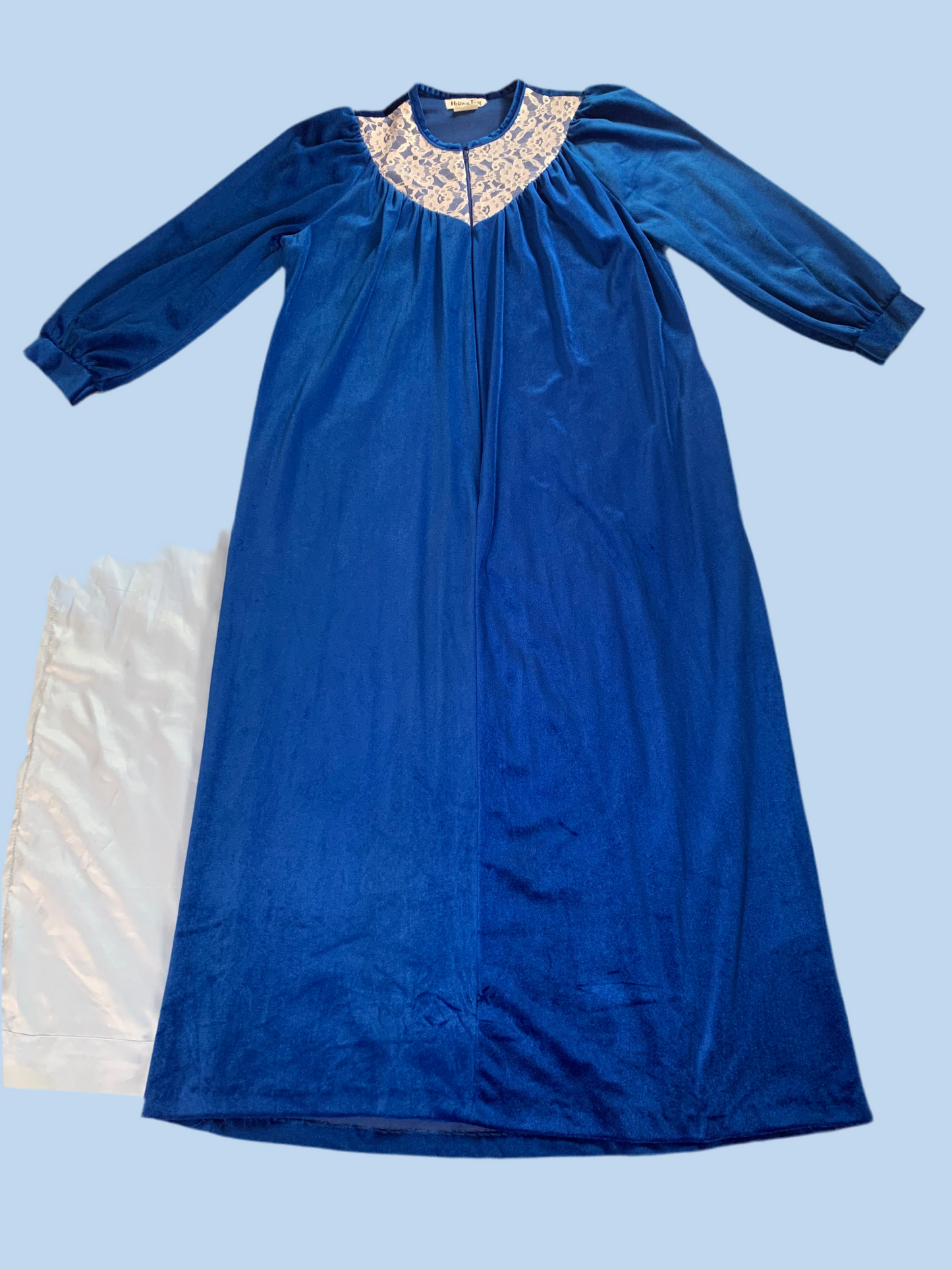 80s vintage velvet nightgown - size S