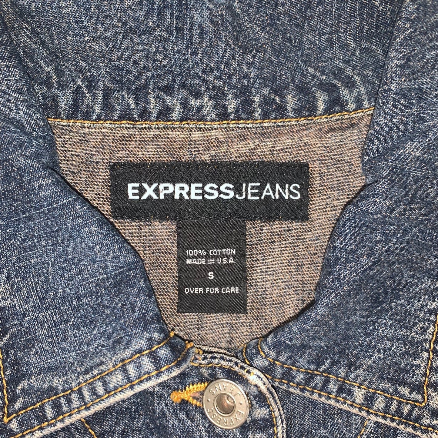y2k vintage Express Jeans cropped jacket - size XS/S