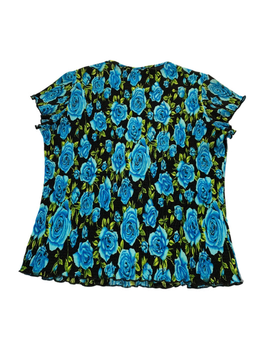 Y2K VTG crinkle top - size L/XL