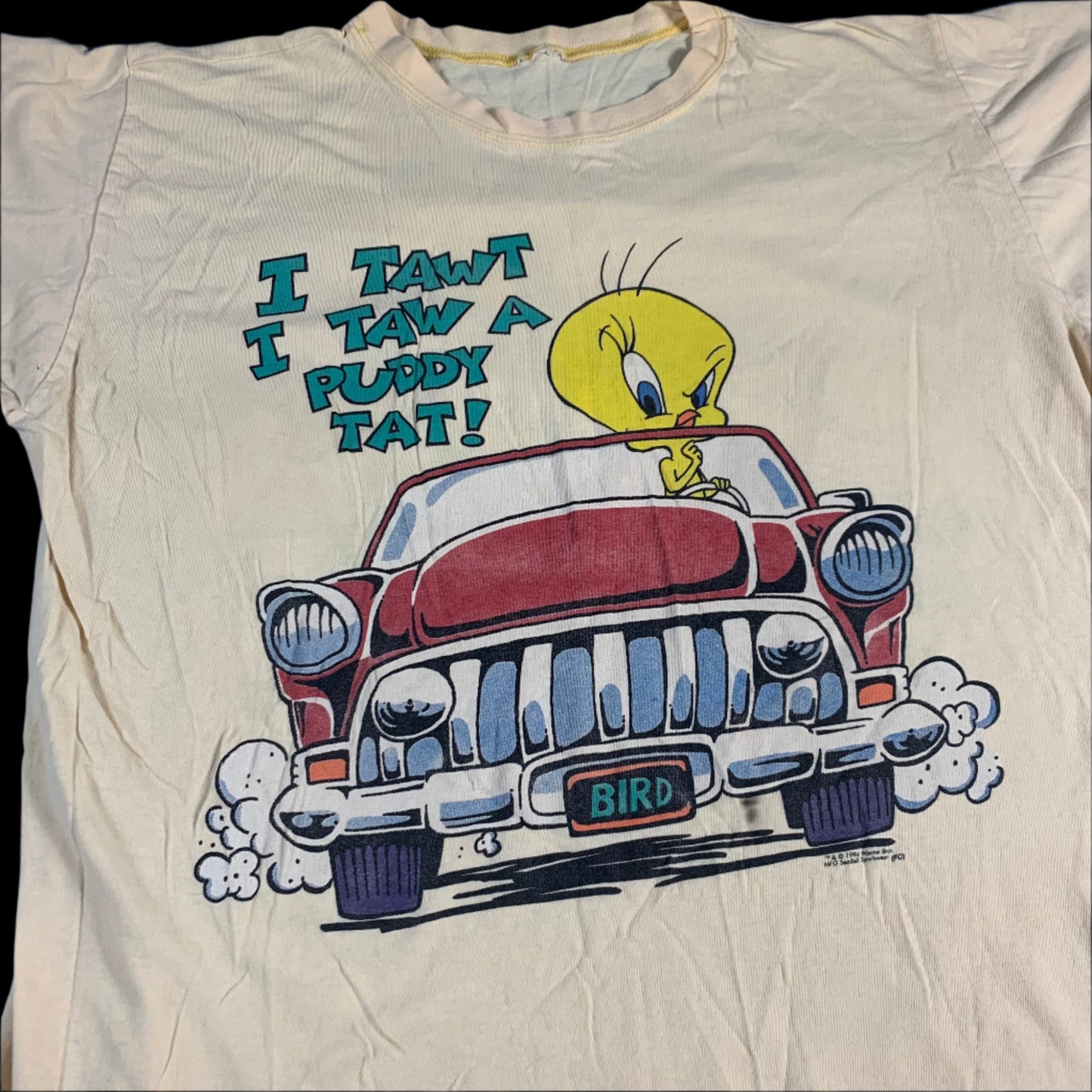 90s VTG Looney Tunes Tweety + Sylvester tshirt - size XL/XXL