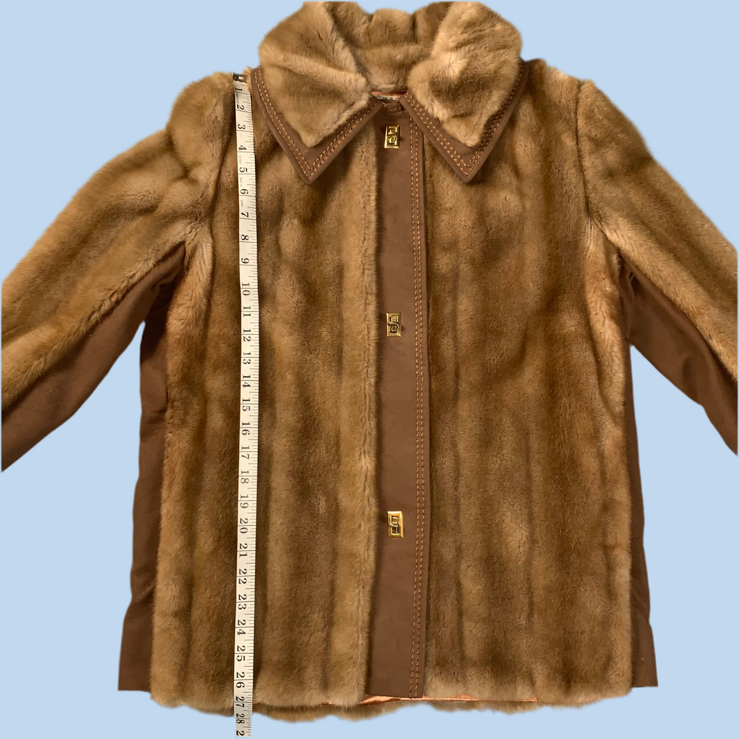 70s vintage fur coat - size S/M