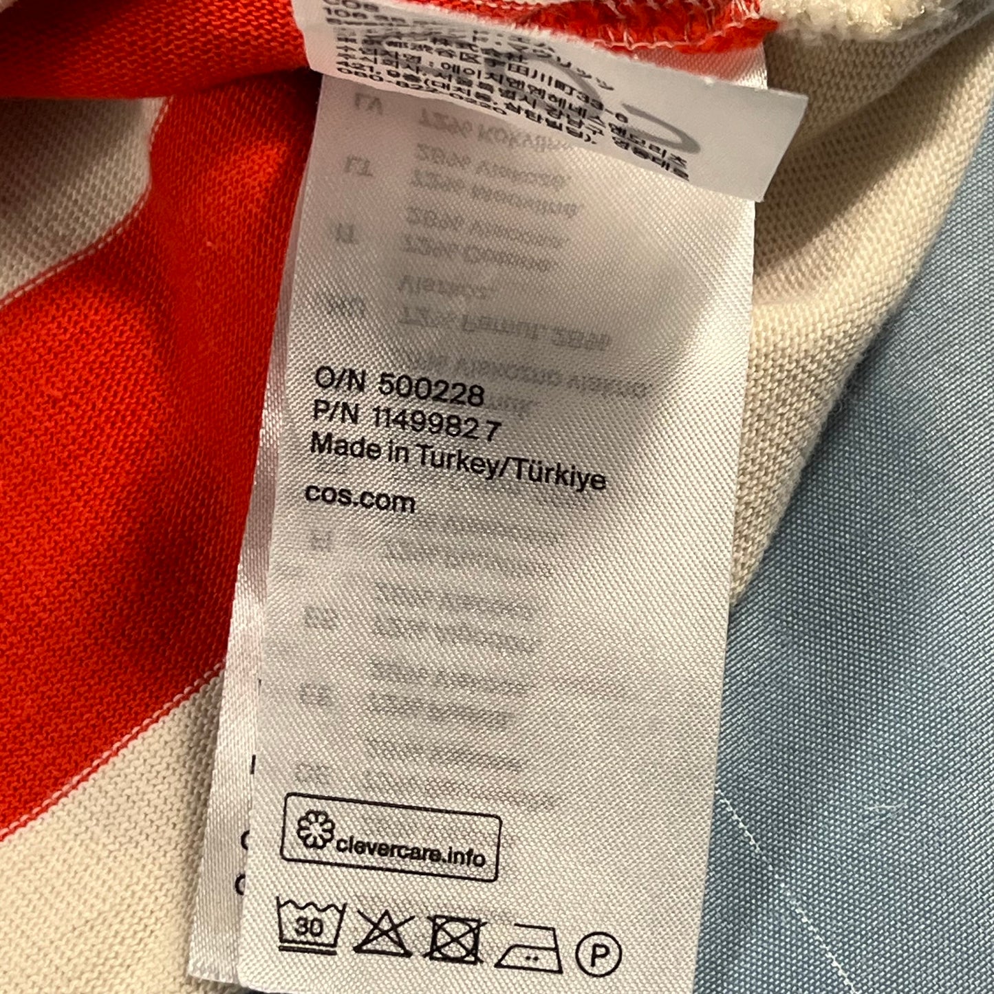 preloved COS boxy crop top - M/L