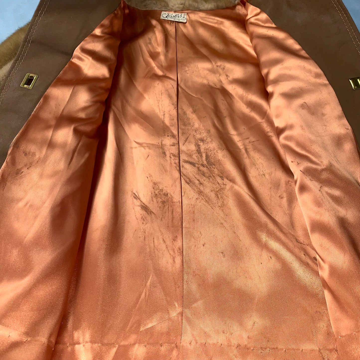 70s vintage fur coat - size S/M