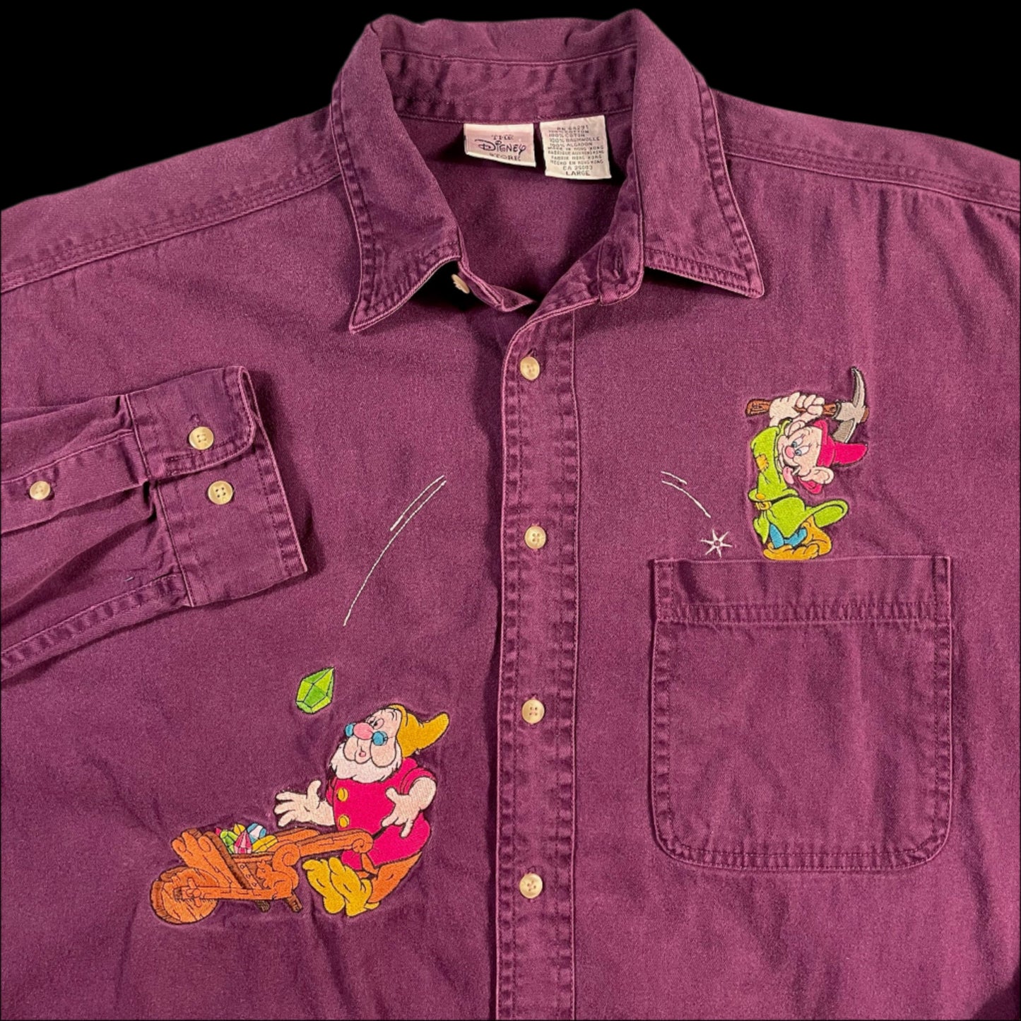 preloved Disney button down shirt - size M/L