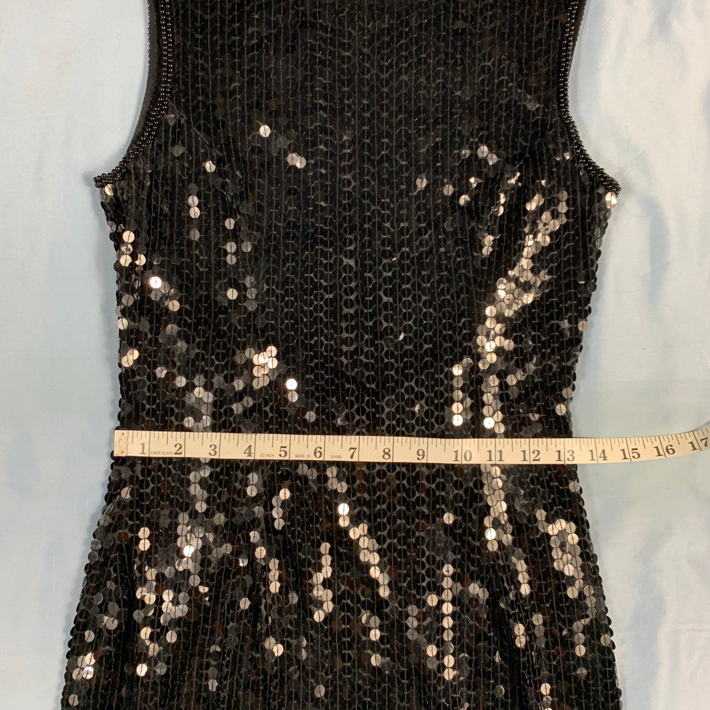 80s vintage sequin cocktail dress - size XS/S