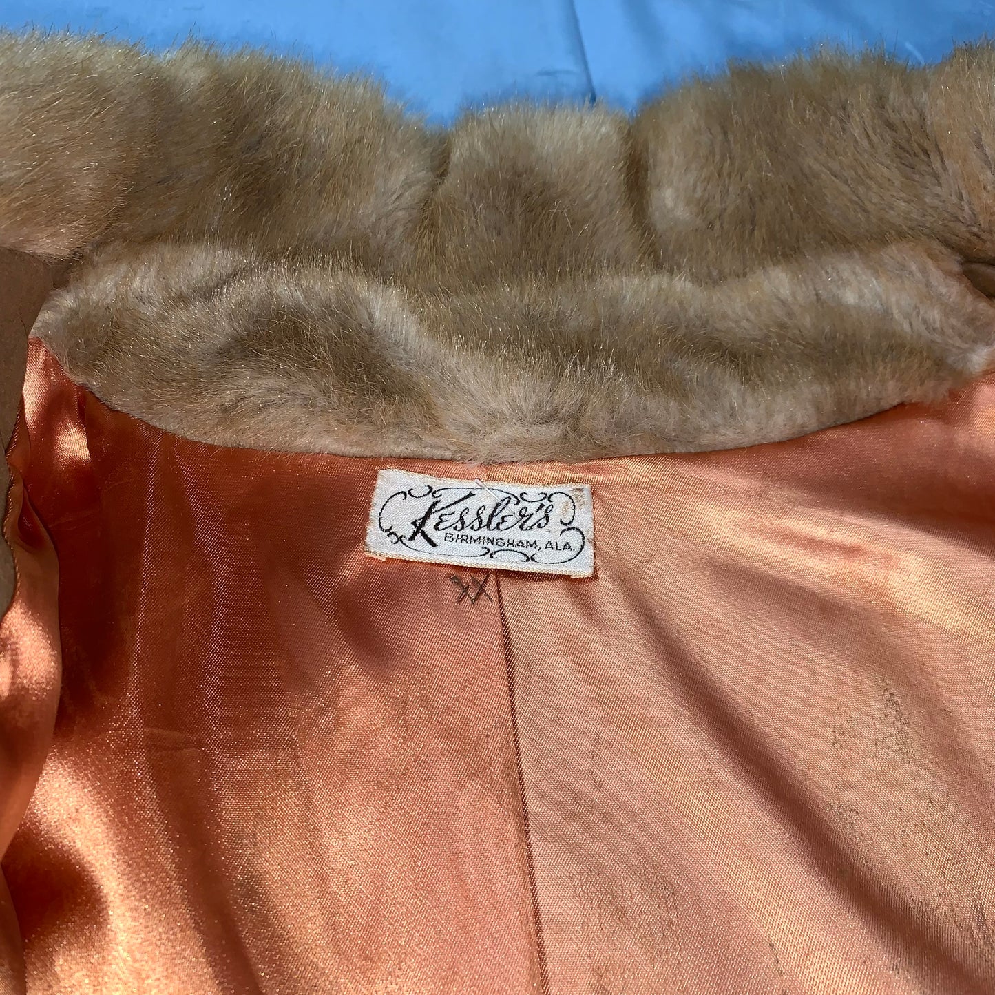 70s vintage fur coat - size S/M