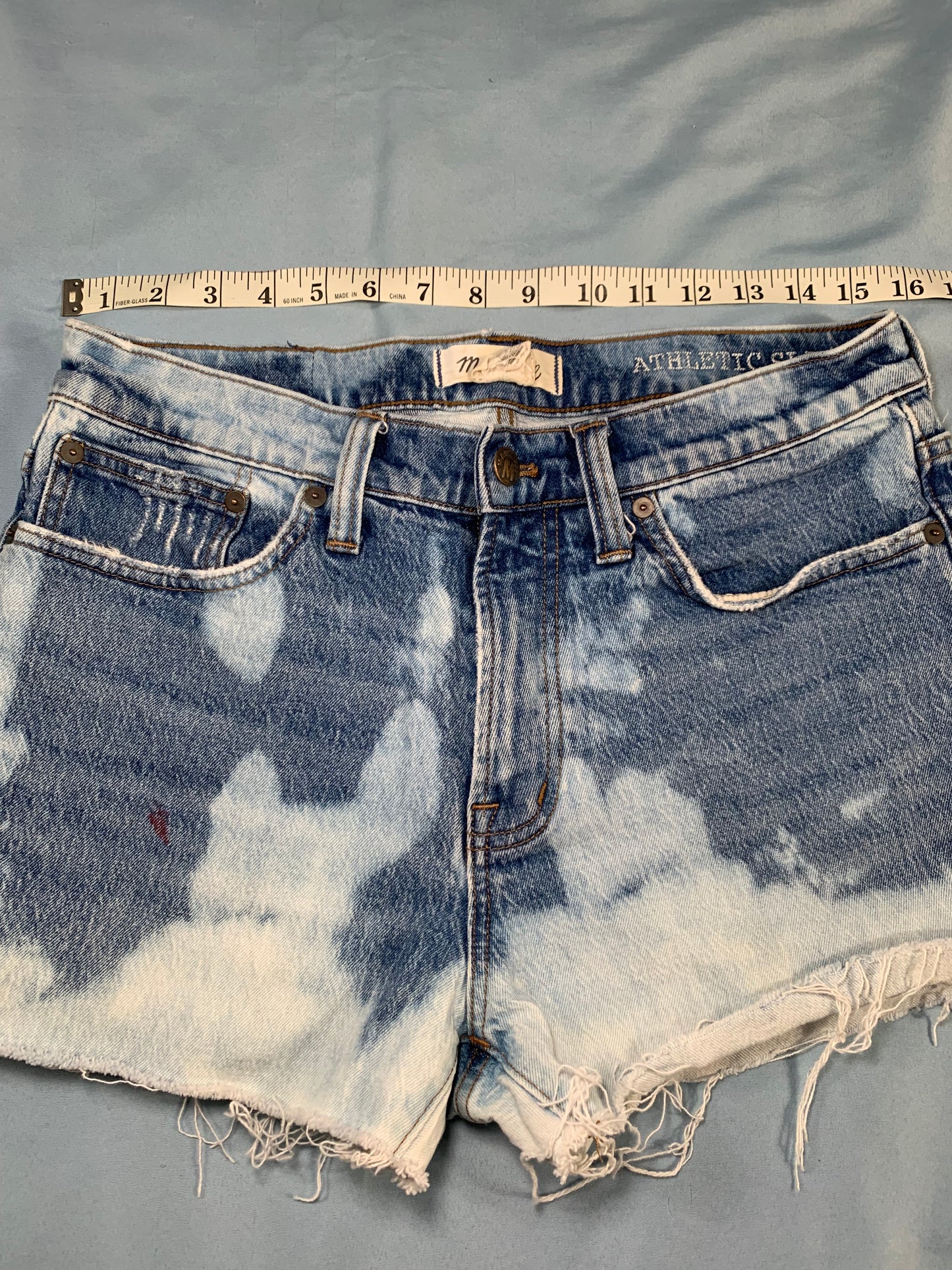 reworked Madewell denim shorts - S/M