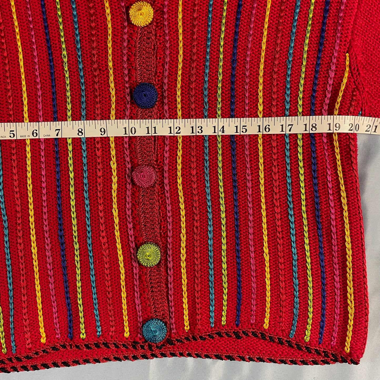 90s vintage knit cardigan - size M/L