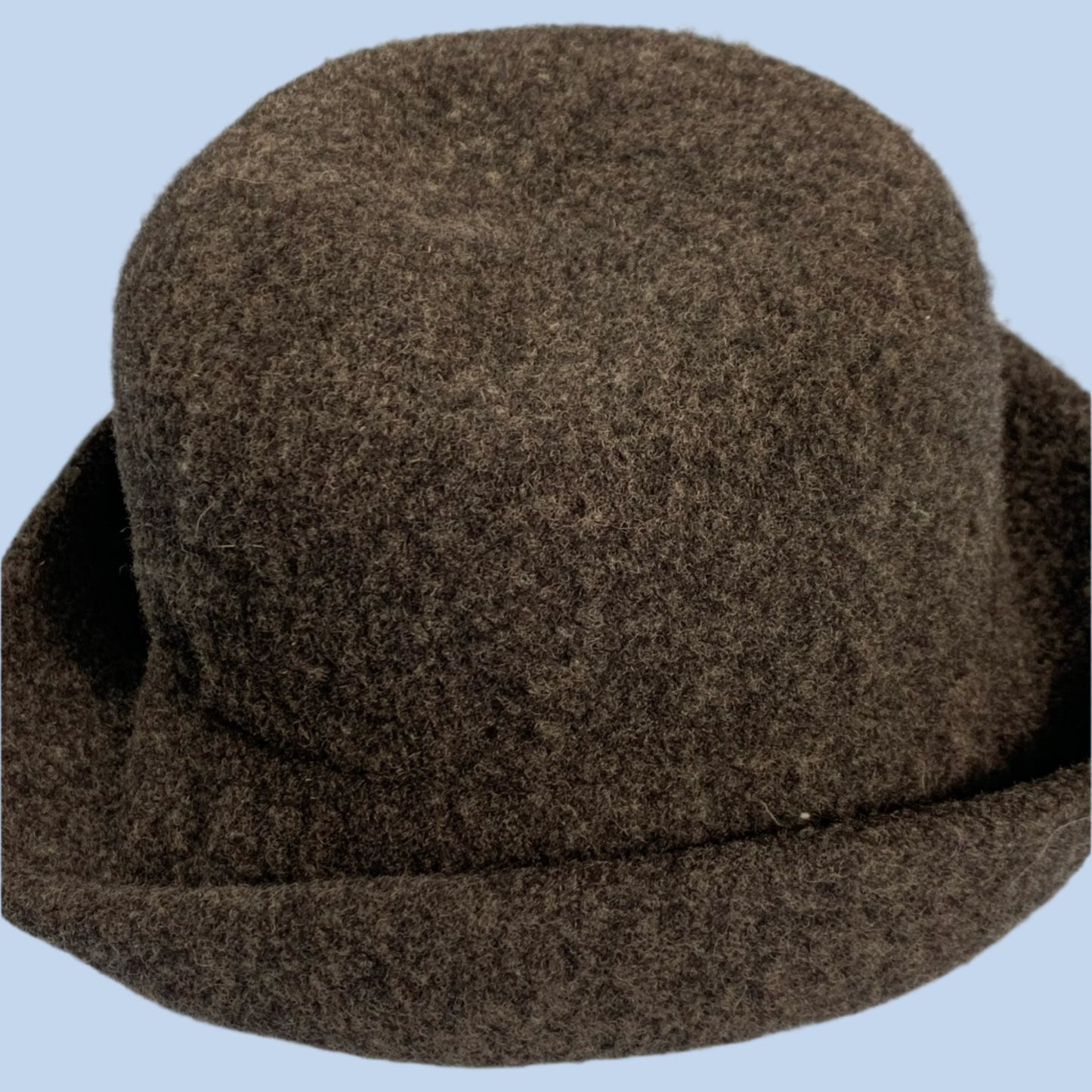 70s 80s VTG wool cloche hat - size OS