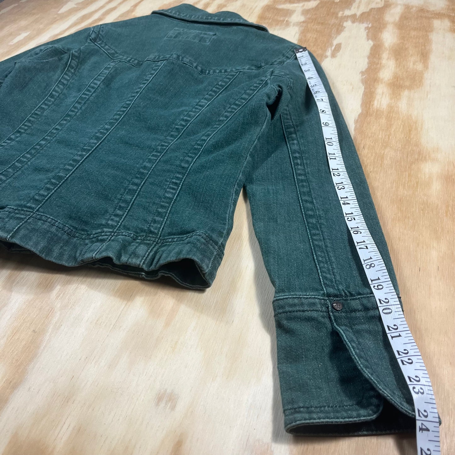 y2k vintage L.A.D. green denim jacket - S/M