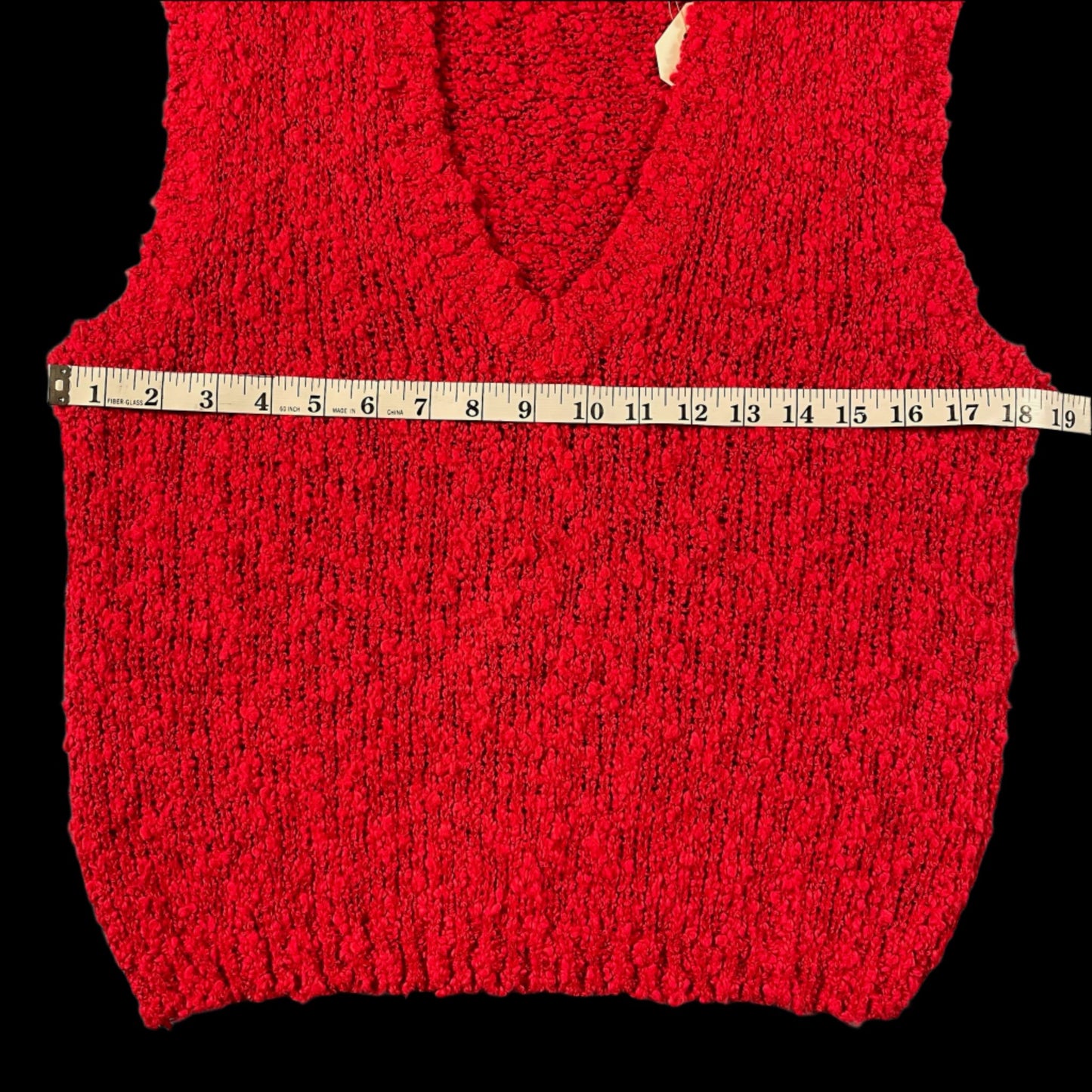 60s VTG Tally Ho knit sweater vest - size S/M