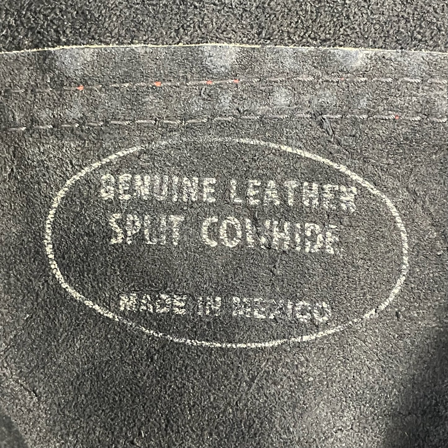 preloved cowhide leather coat - size M/L