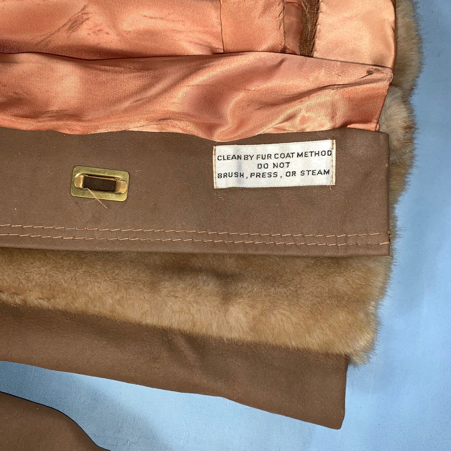 70s vintage fur coat - size S/M