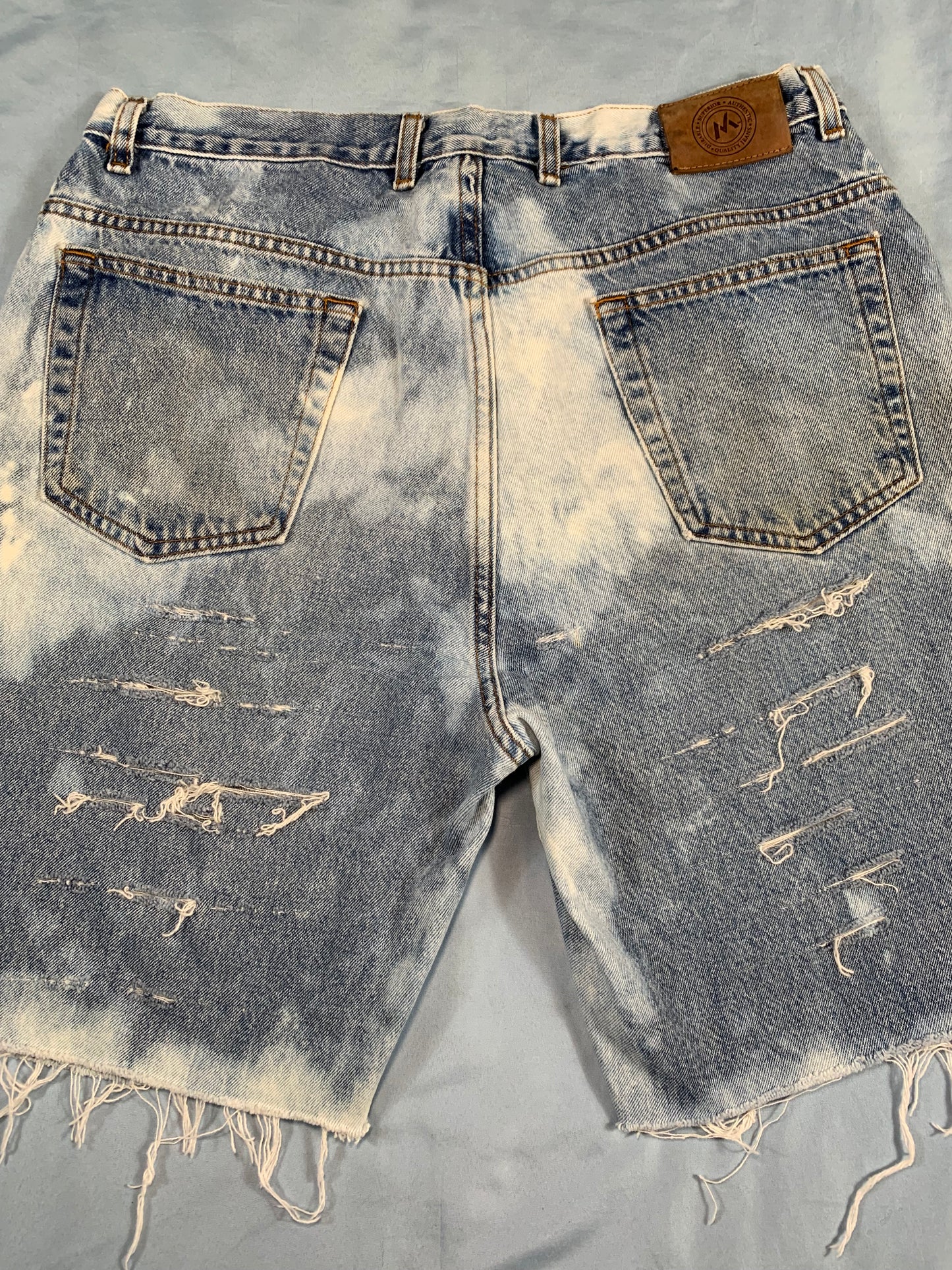 reworked distressed jorts - M/L