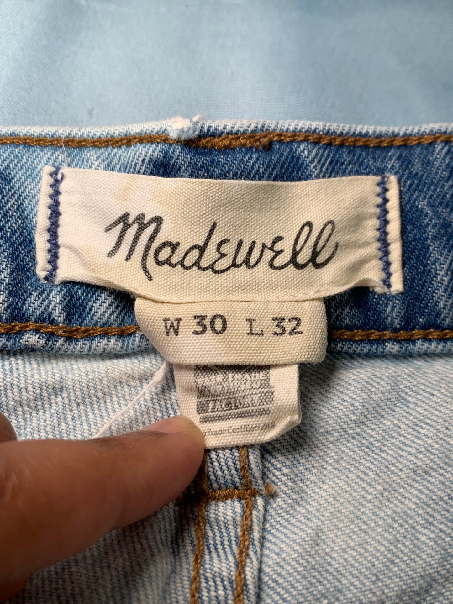 reworked Madewell denim shorts - S/M