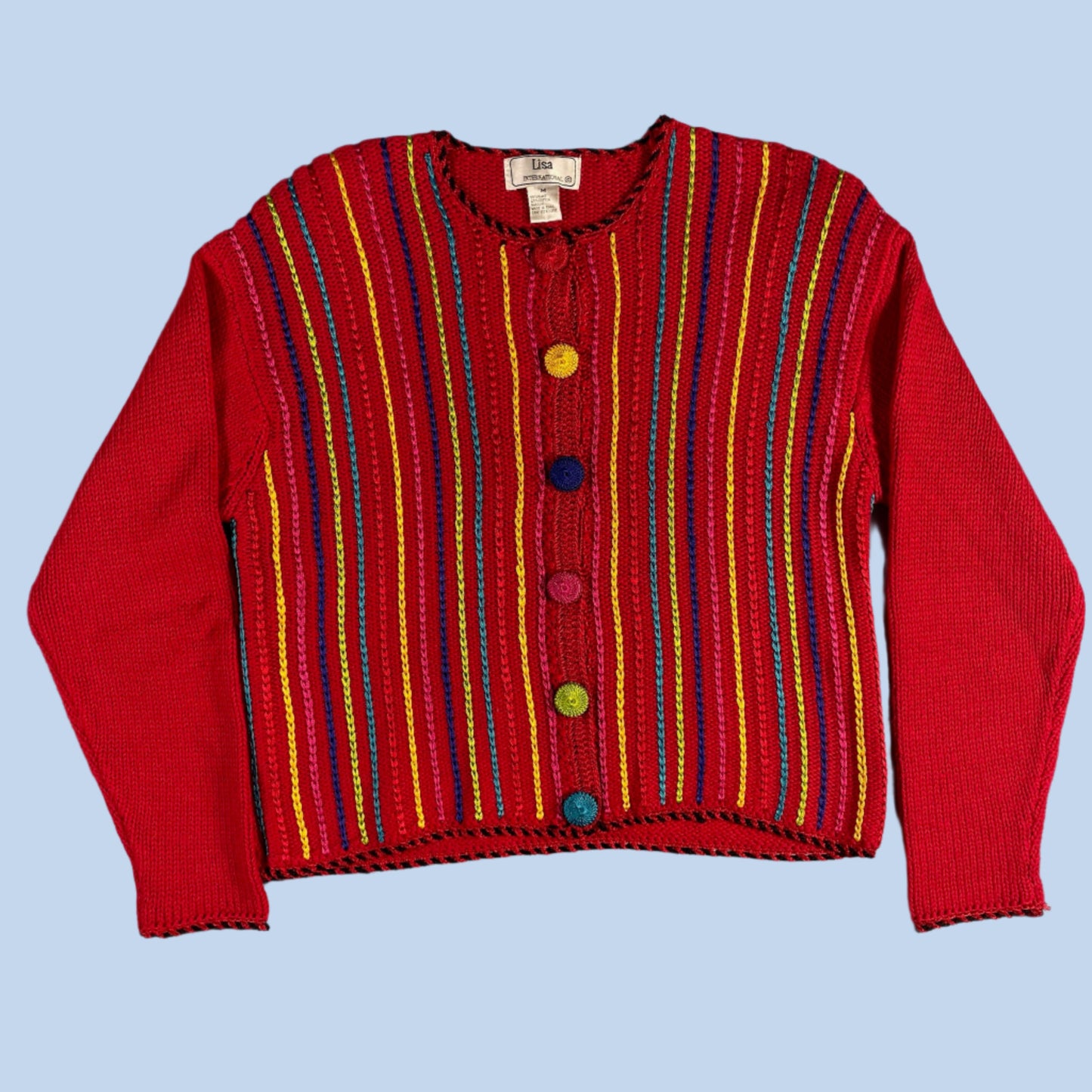 90s vintage knit cardigan - size M/L