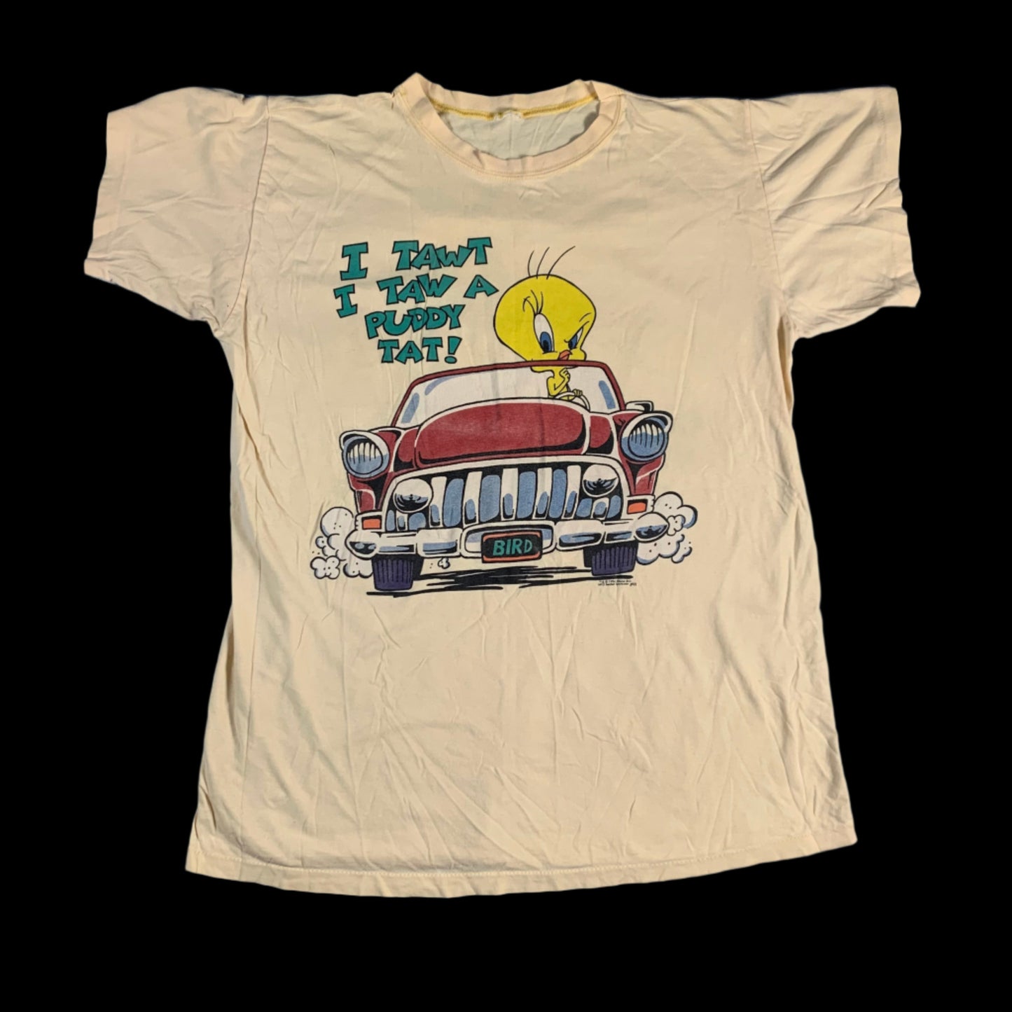 90s VTG Looney Tunes Tweety + Sylvester tshirt - size XL/XXL