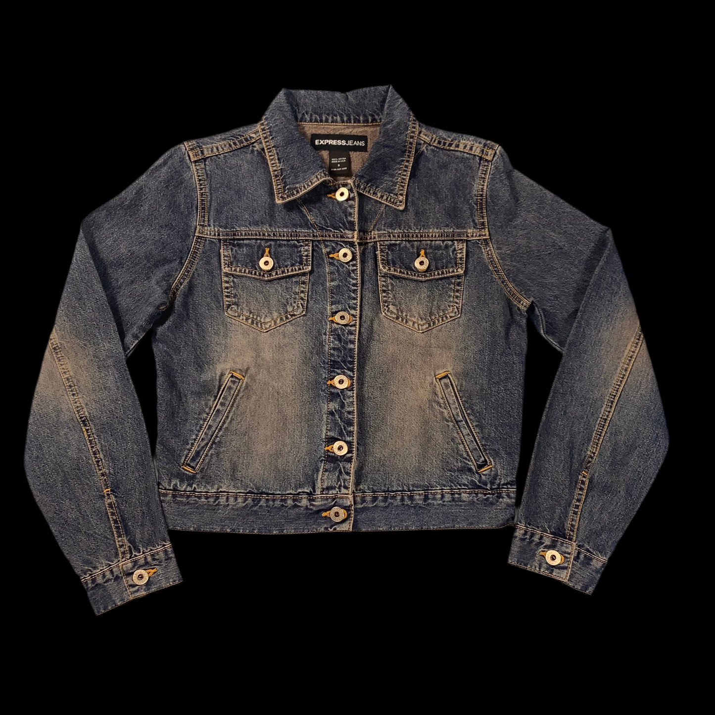 y2k vintage Express Jeans cropped jacket - size XS/S