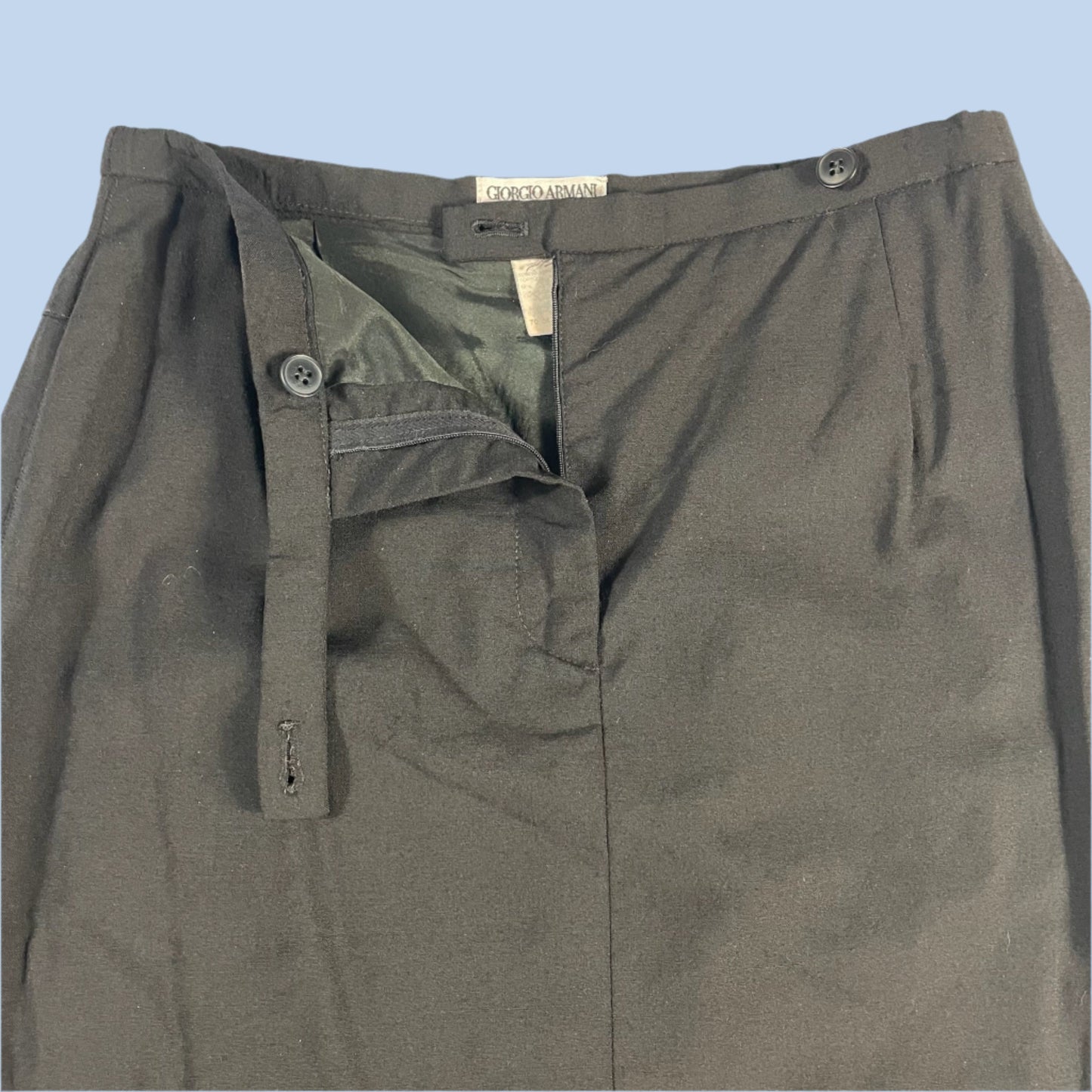 90s vintage Giorgio Armani wool skirt - size XS/S