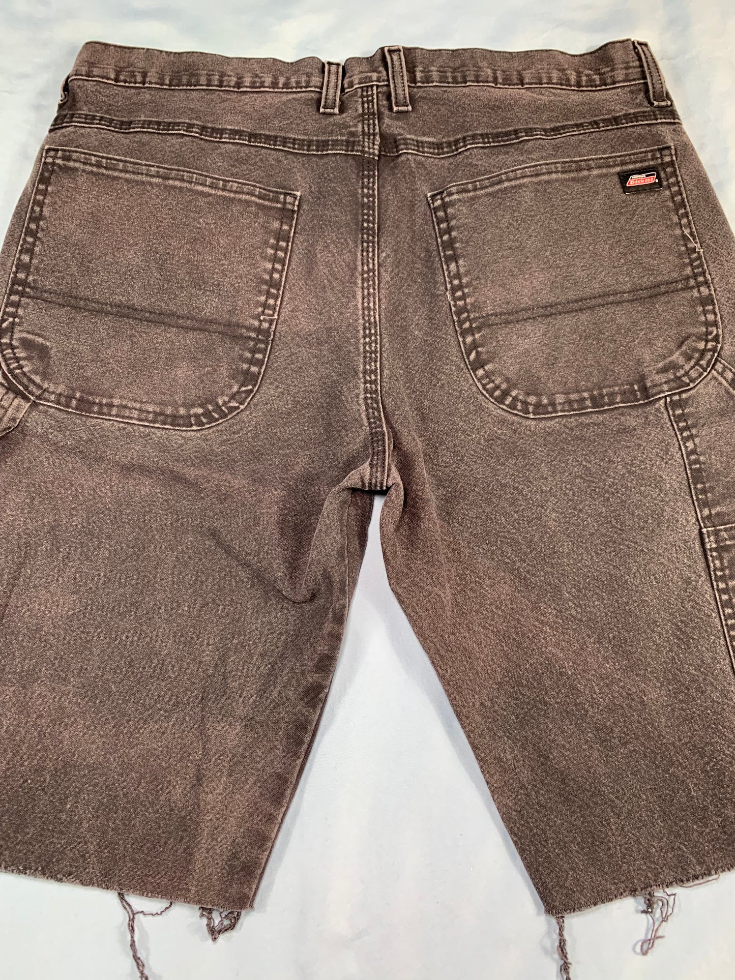 reworked black bermuda jorts - M/L