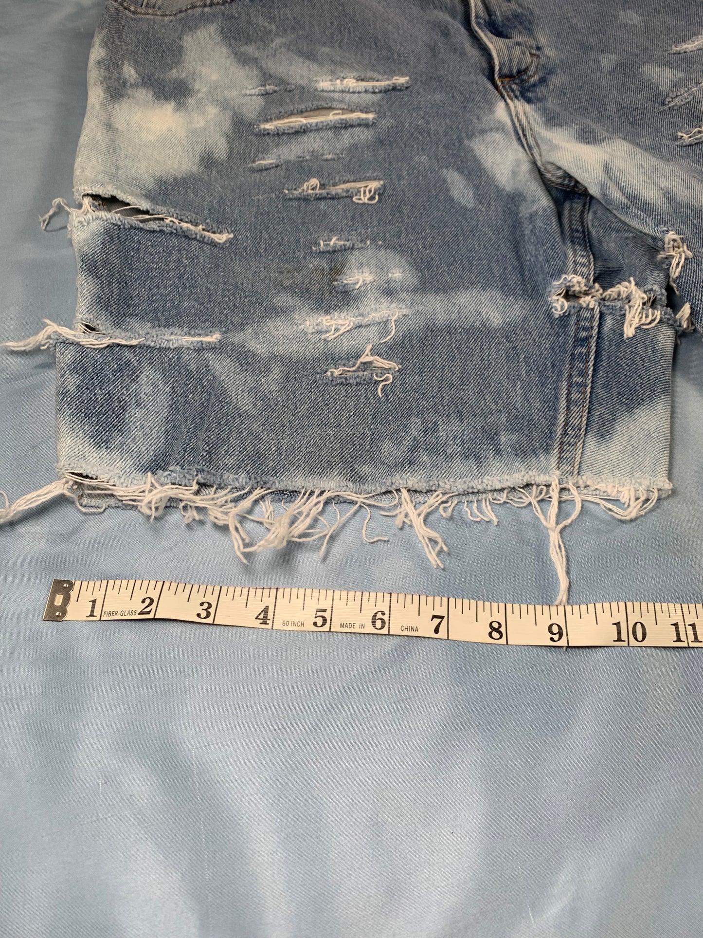 reworked LL Bean x URME custom bleach dye jorts - 1X/2X