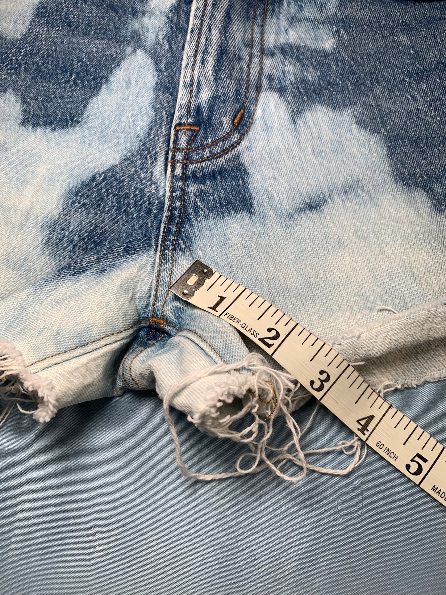 reworked Madewell denim shorts - S/M